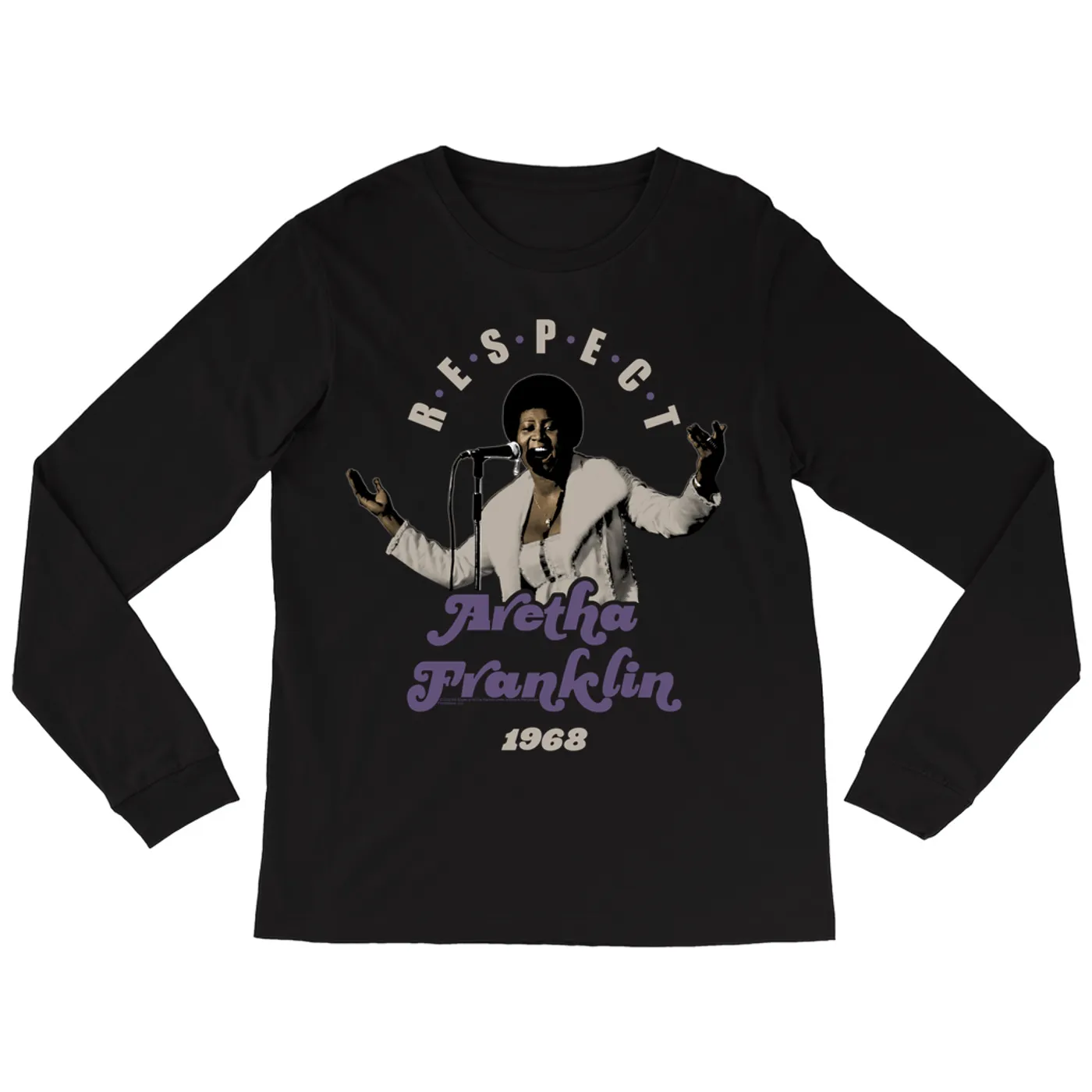 Aretha Franklin Long Sleeve Shirt | Respect On Stage 1968 Aretha Franklin Shirt