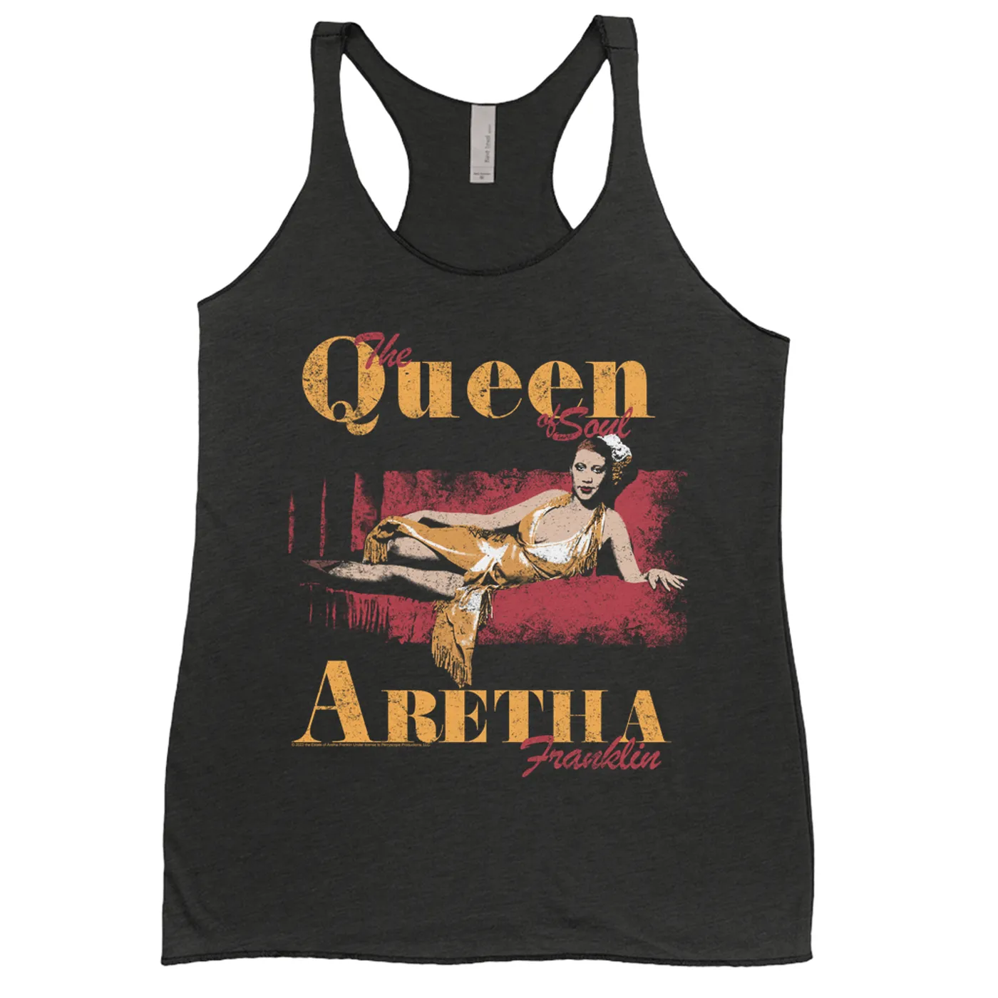 Aretha Franklin Ladies' Tank Top | The Queen Of Soul La Diva Distressed Aretha Franklin Shirt