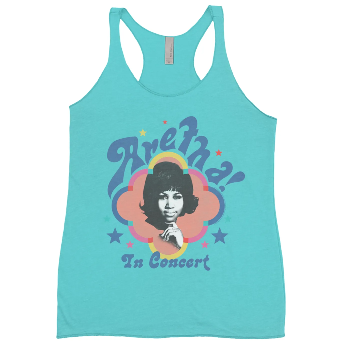 Aretha Franklin Ladies' Tank Top | Pastel In Concert Aretha Franklin Shirt