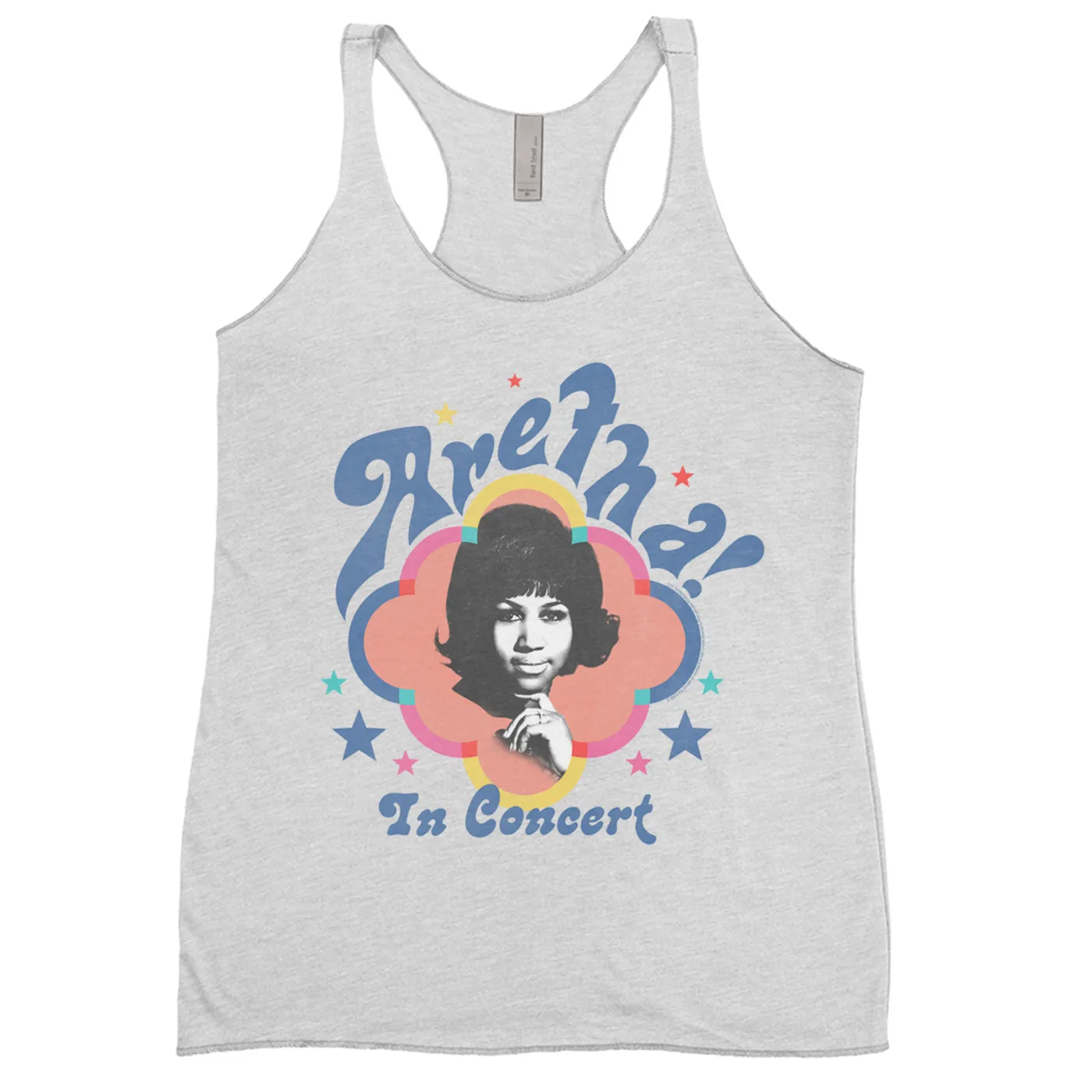 Aretha Franklin Ladies' Tank Top | Pastel In Concert Aretha Franklin Shirt