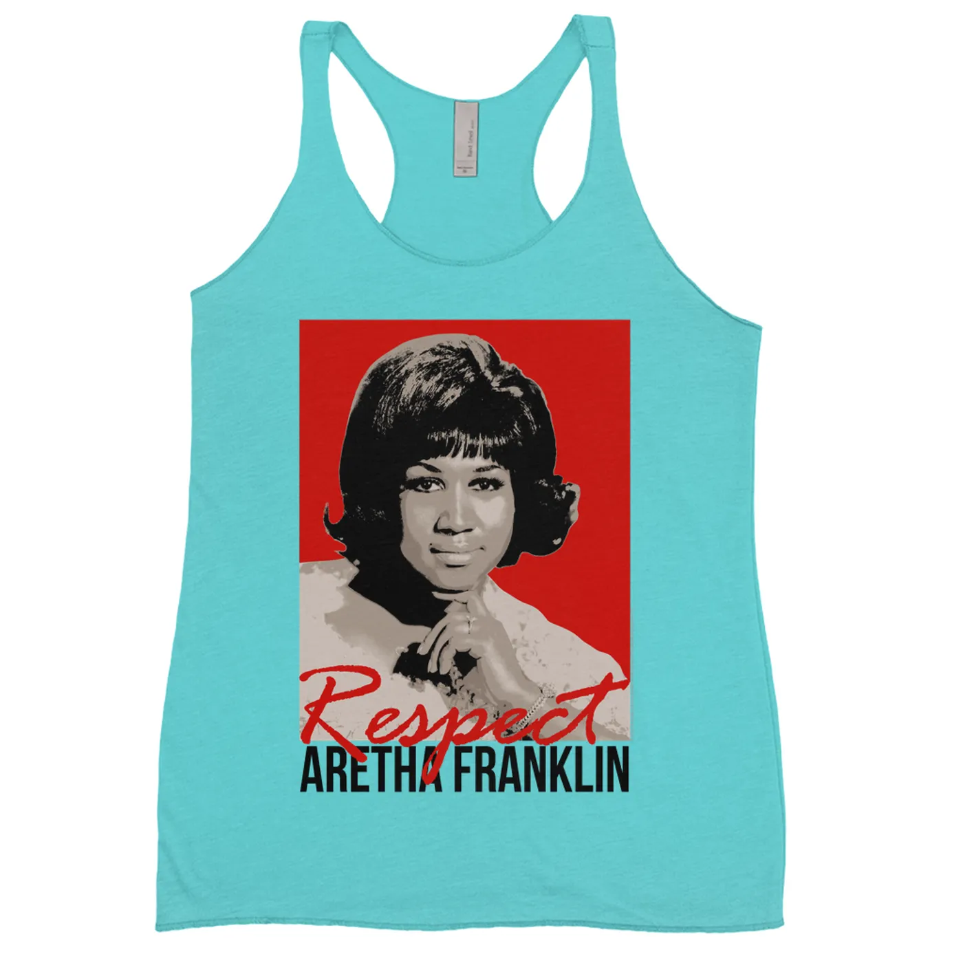 Aretha Franklin Ladies' Tank Top | Red Respect Aretha Franklin Shirt