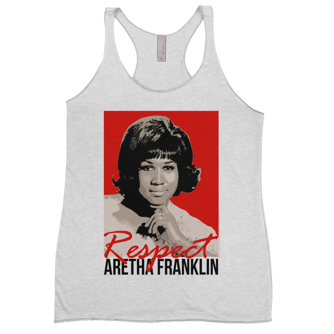 Aretha Franklin Ladies' Tank Top | Red Respect Aretha Franklin Shirt
