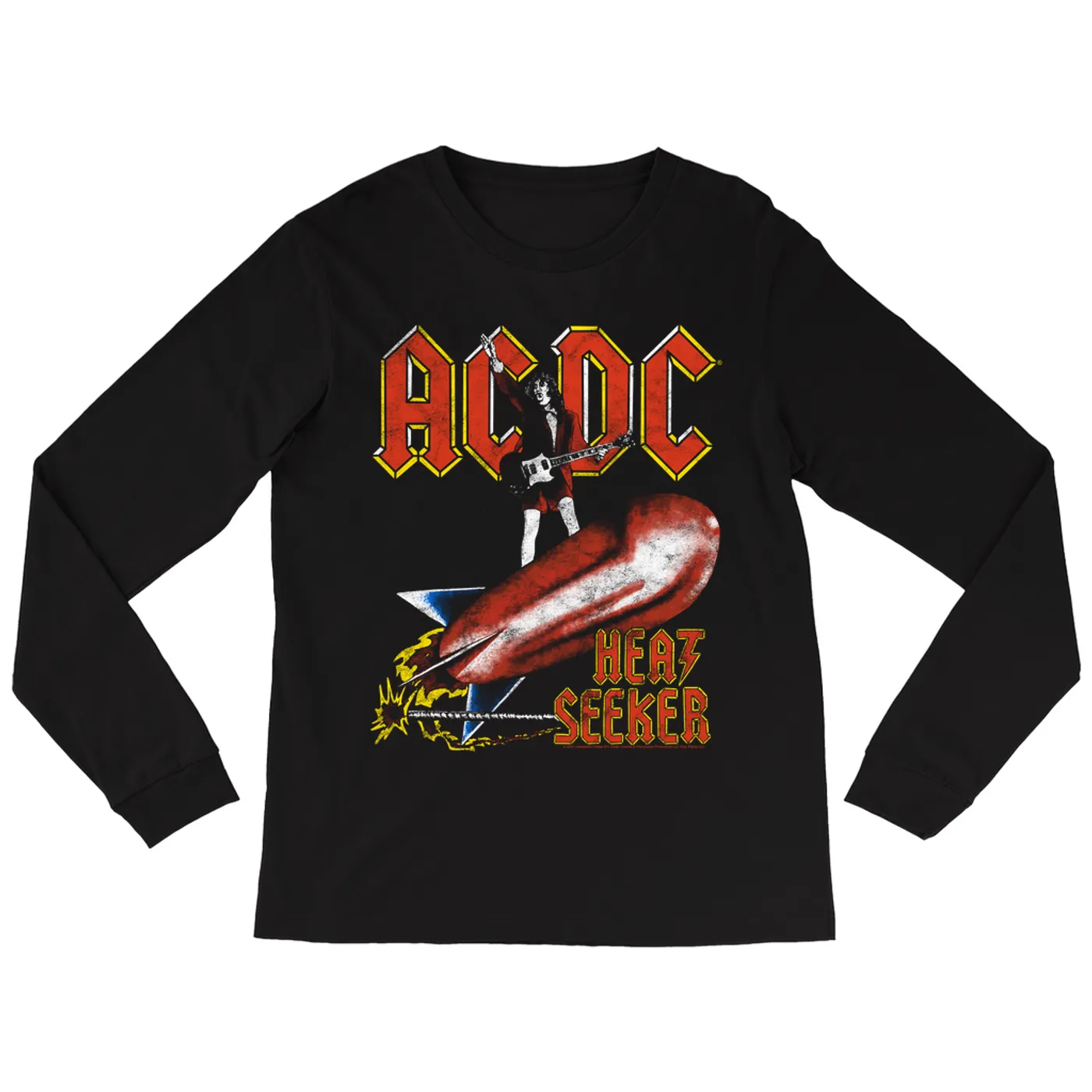 AC/DC Long Sleeve Shirt | Heat Seeker Album Design ACDC Shirt