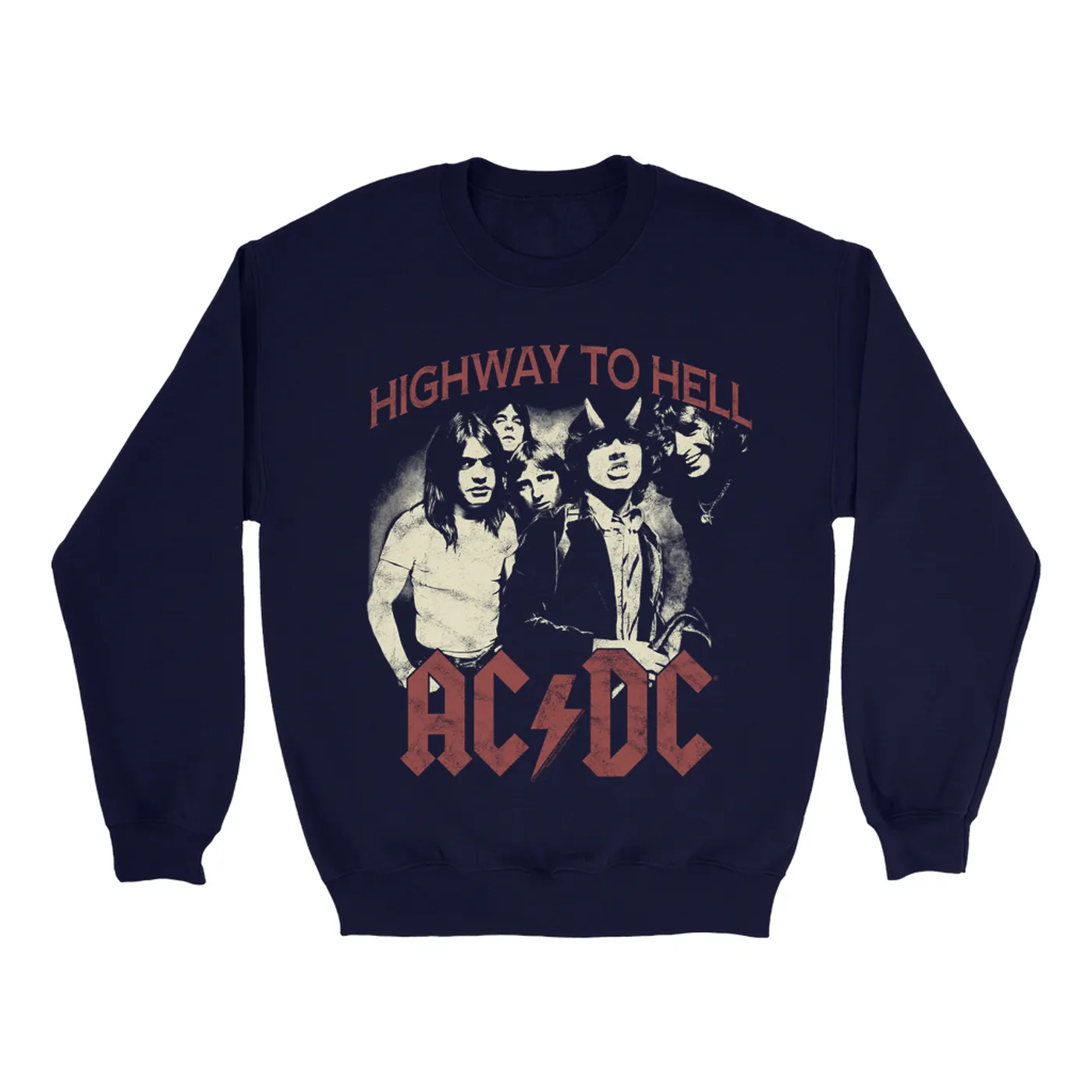 AC/DC Sweatshirt | Highway To Hell Retro ACDC Sweatshirt