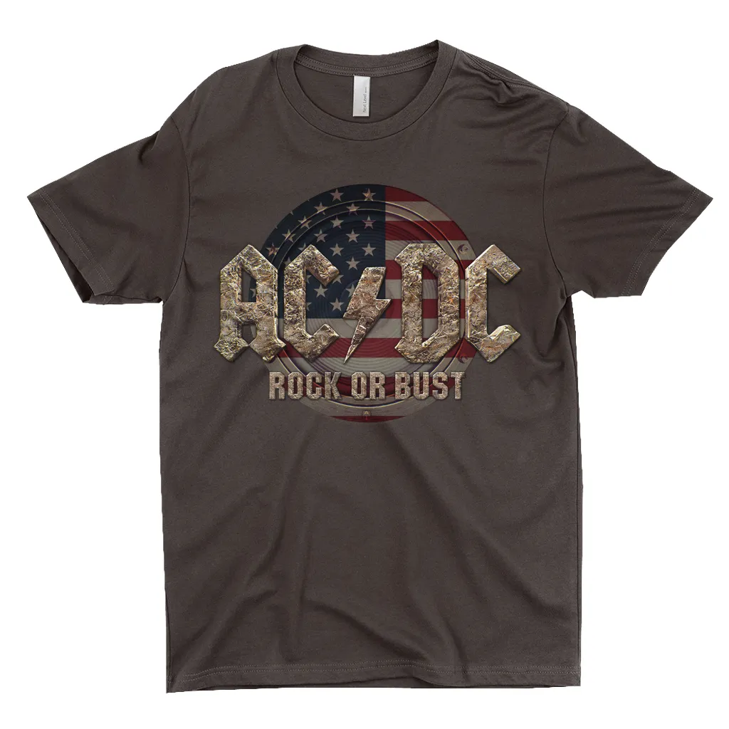 T-Shirt | Rock Or Bust USA Flag Shirt