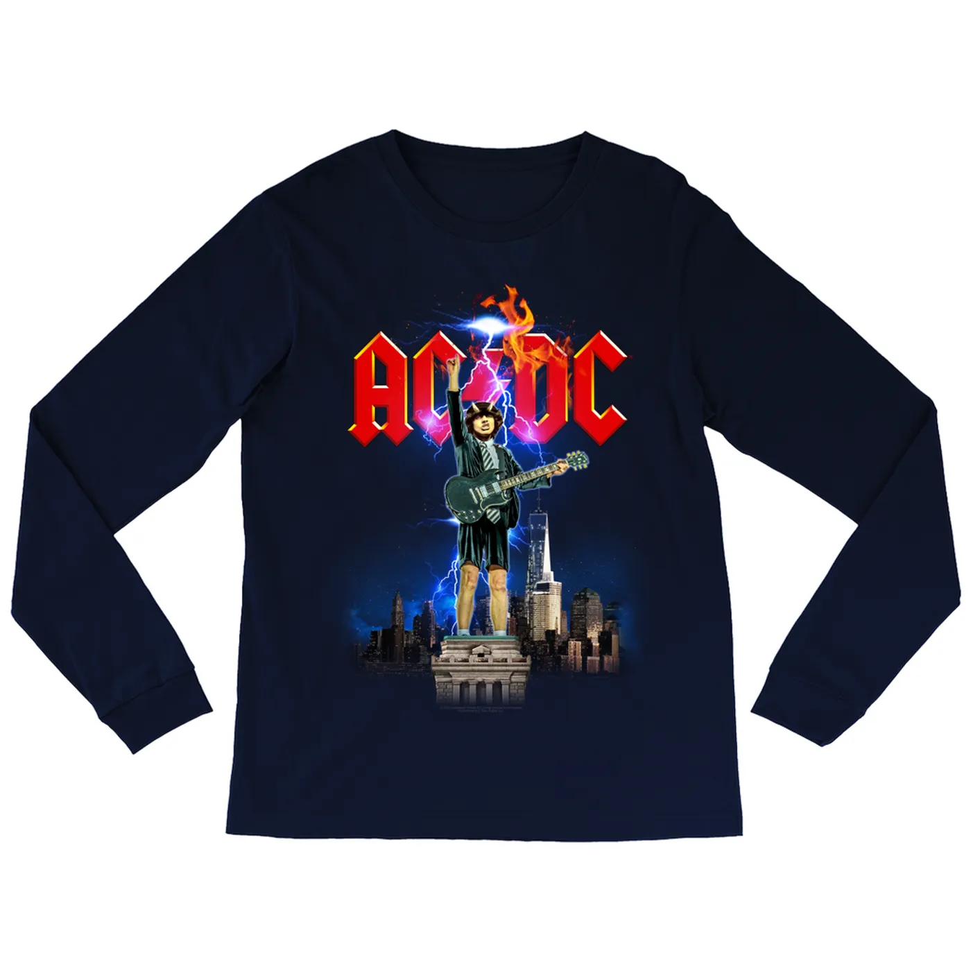 AC/DC Long Sleeve Shirt | Taking On NYC ACDC Shirt