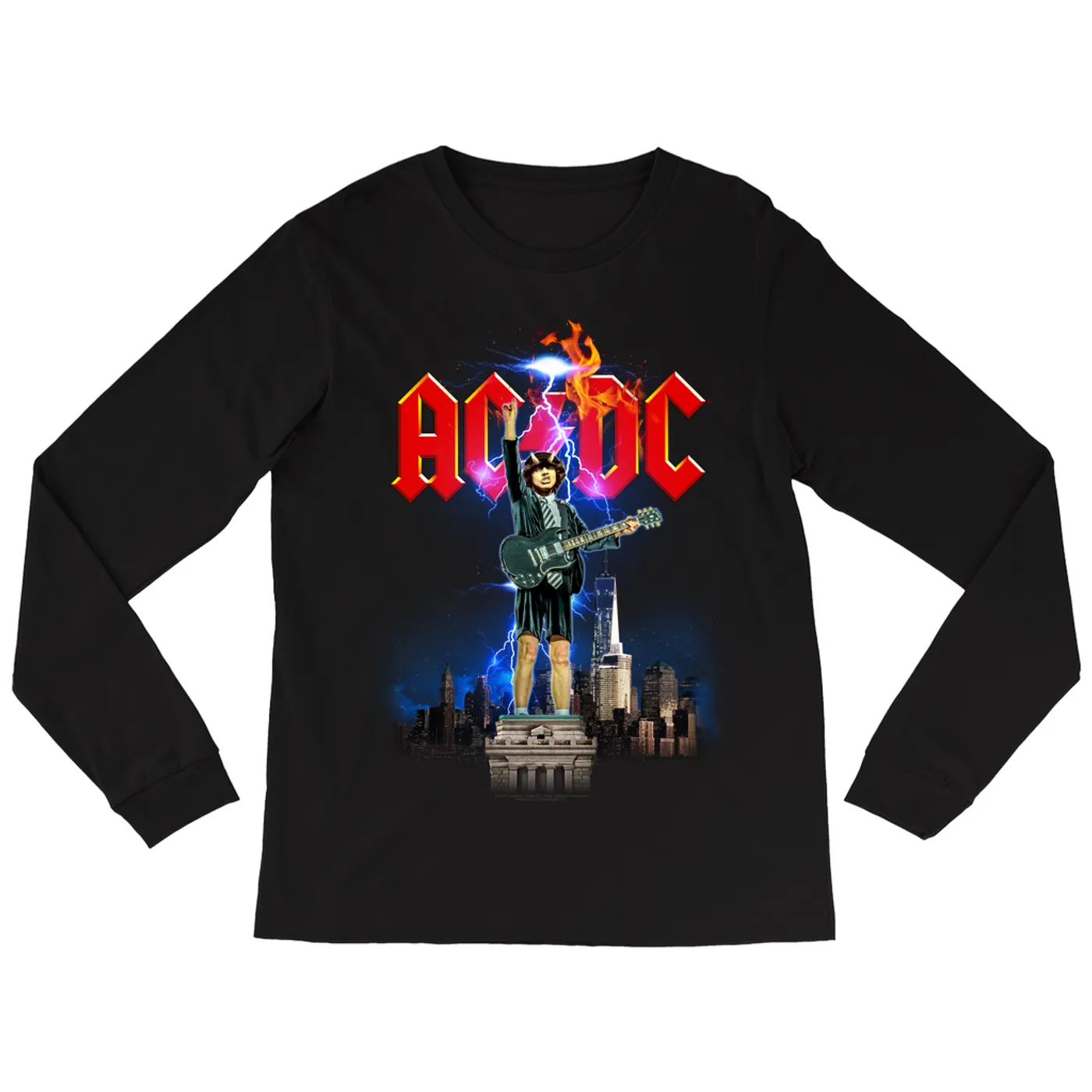 AC/DC Long Sleeve Shirt | Taking On NYC ACDC Shirt