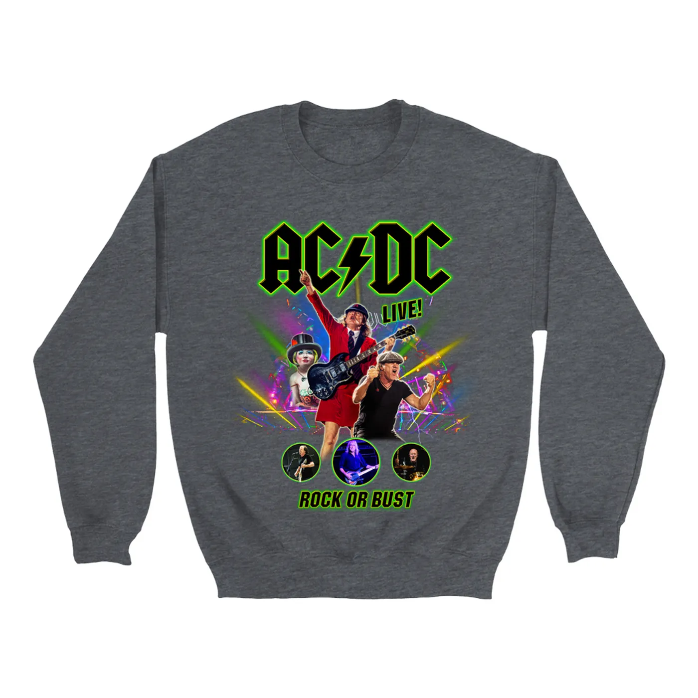 AC/DC Sweatshirt | Rock Or Bust LIVE! ACDC Sweatshirt