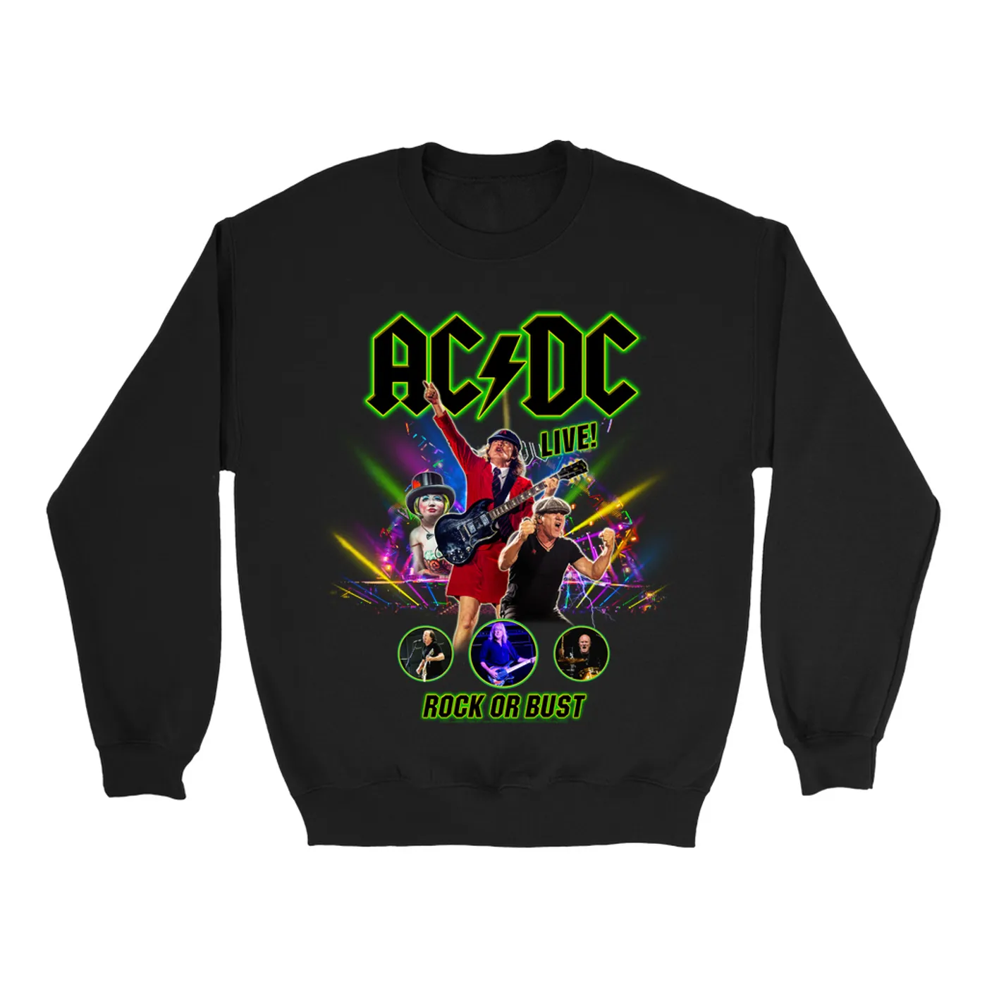 AC/DC Sweatshirt | Rock Or Bust LIVE! ACDC Sweatshirt