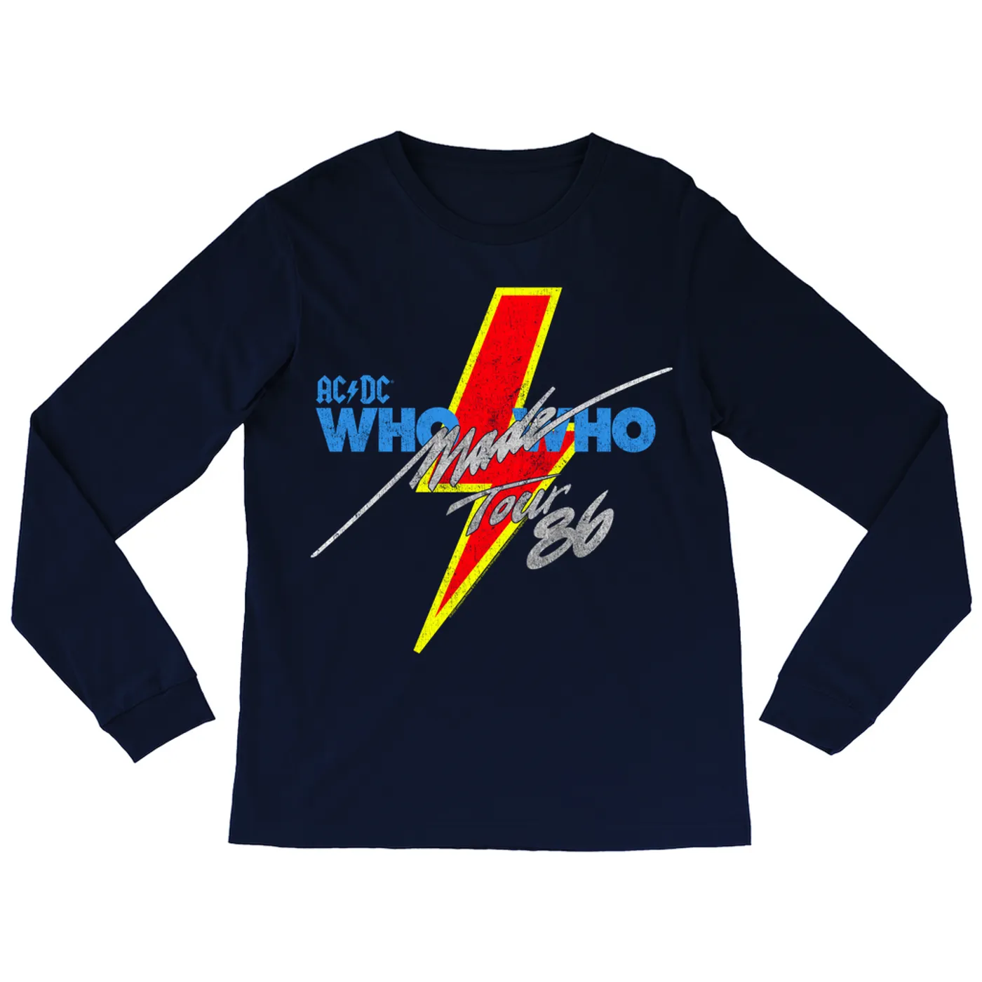 AC/DC Long Sleeve Shirt | Who Made Who Tour 1986 ACDC Shirt