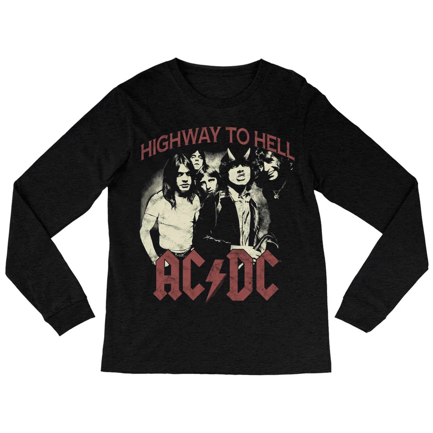 AC/DC Long Sleeve Shirt | Highway To Hell Retro ACDC Shirt