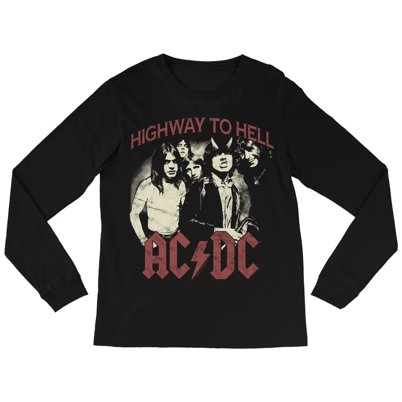 AC/DC Long Sleeve Shirt | Highway To Hell Retro ACDC Shirt