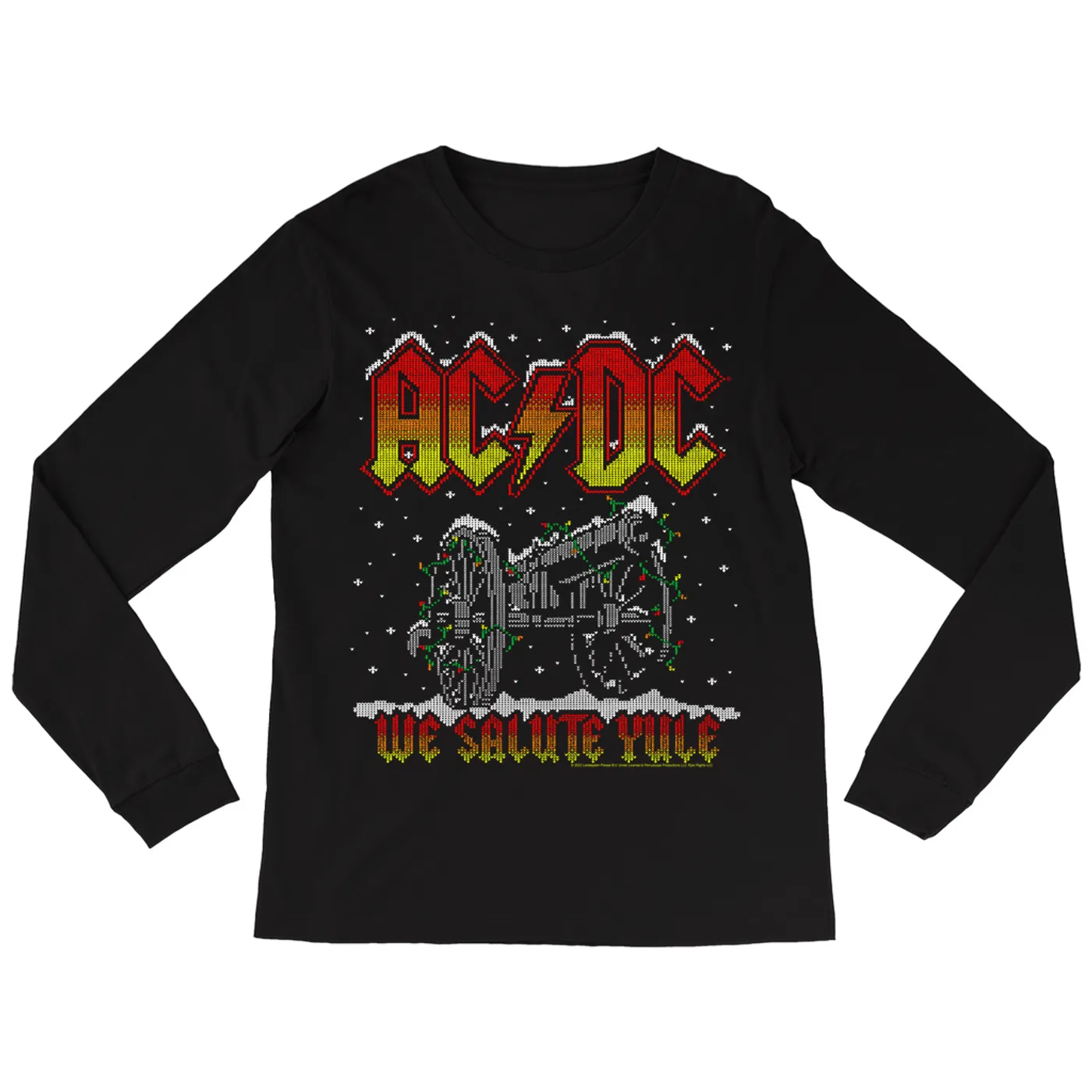 AC/DC Long Sleeve Shirt | We Salute Yule ACDC Shirt
