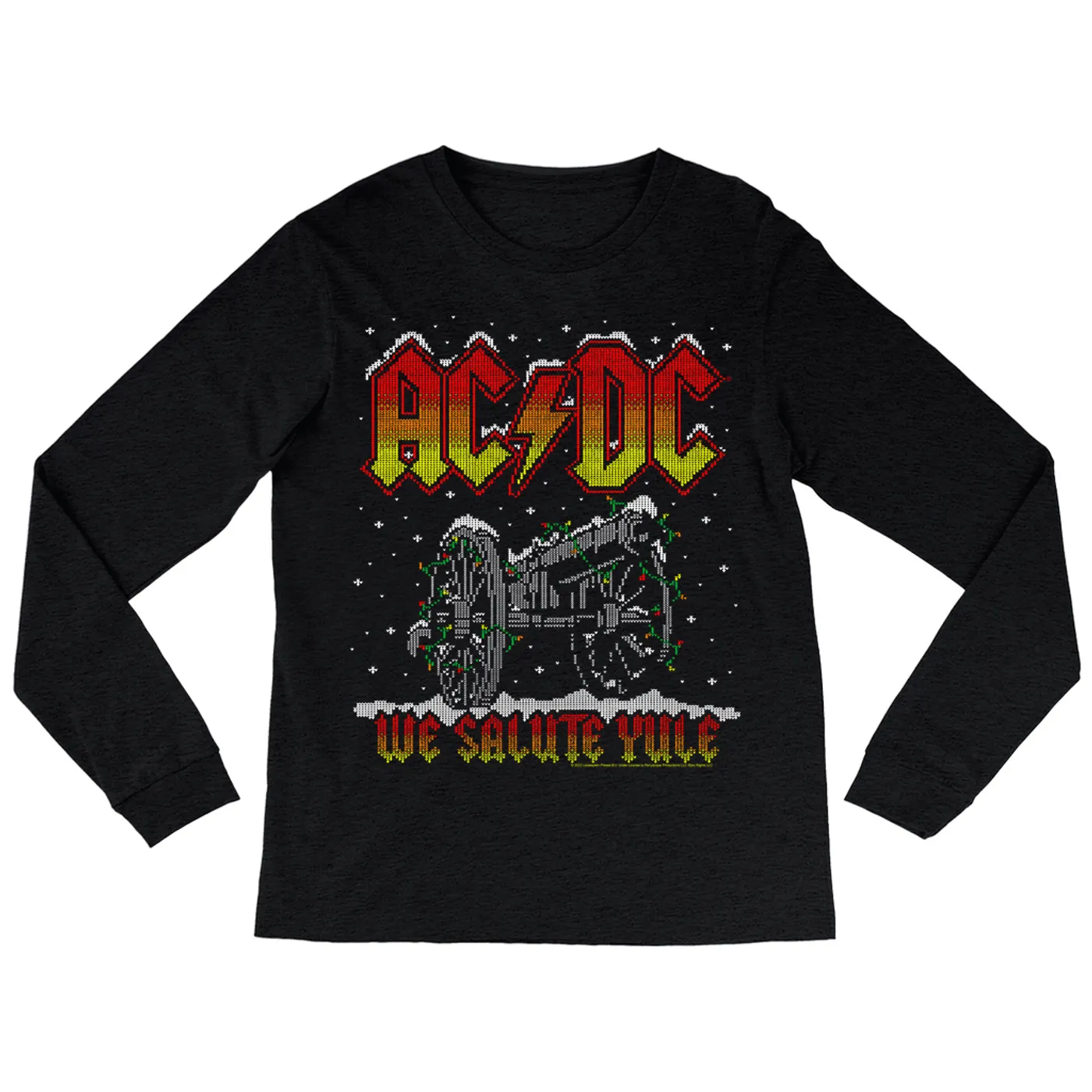 AC/DC Long Sleeve Shirt | We Salute Yule ACDC Shirt