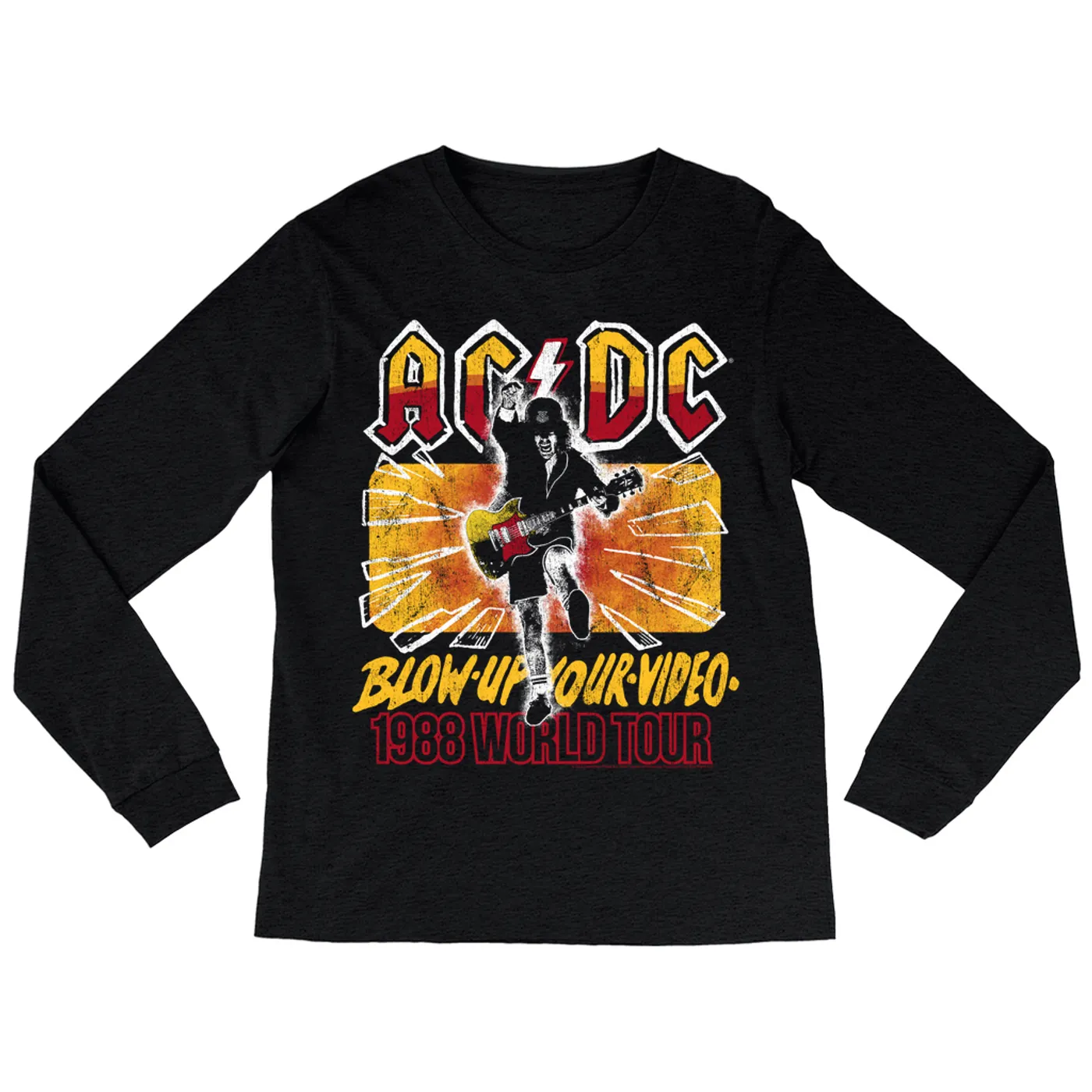 AC/DC Long Sleeve Shirt | Blow Up Your Video 1988 World Tour ACDC Shirt