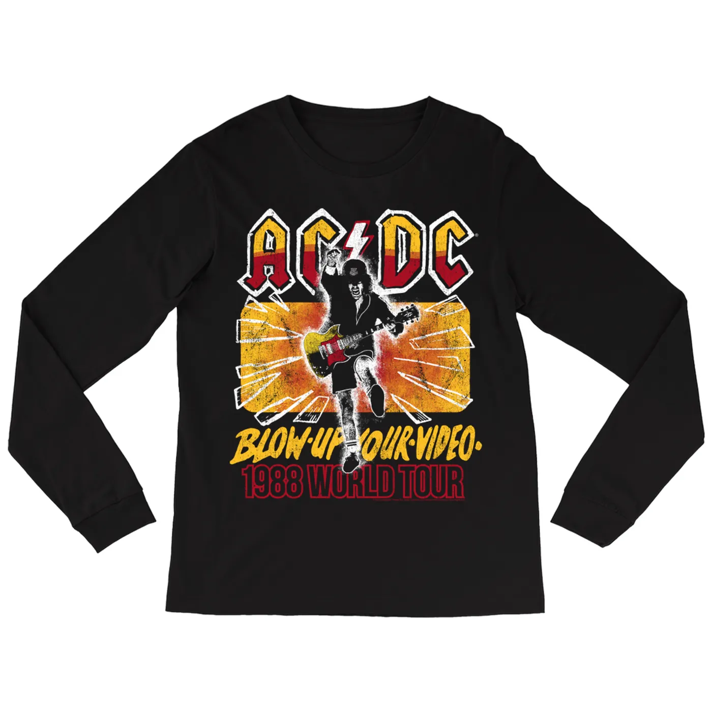 AC/DC Long Sleeve Shirt | Blow Up Your Video 1988 World Tour ACDC Shirt