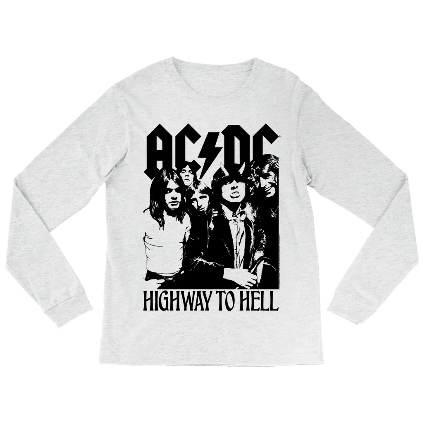 AC/DC Long Sleeve Shirt | Highway To Hell Retro Black ACDC Shirt