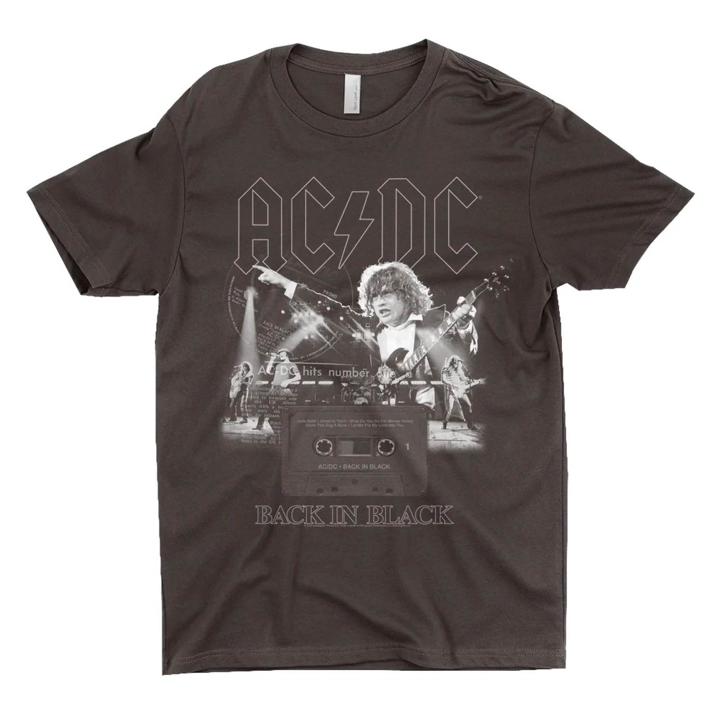 AC/DC T-Shirt | Back In Black Concert Collage ACDC Shirt