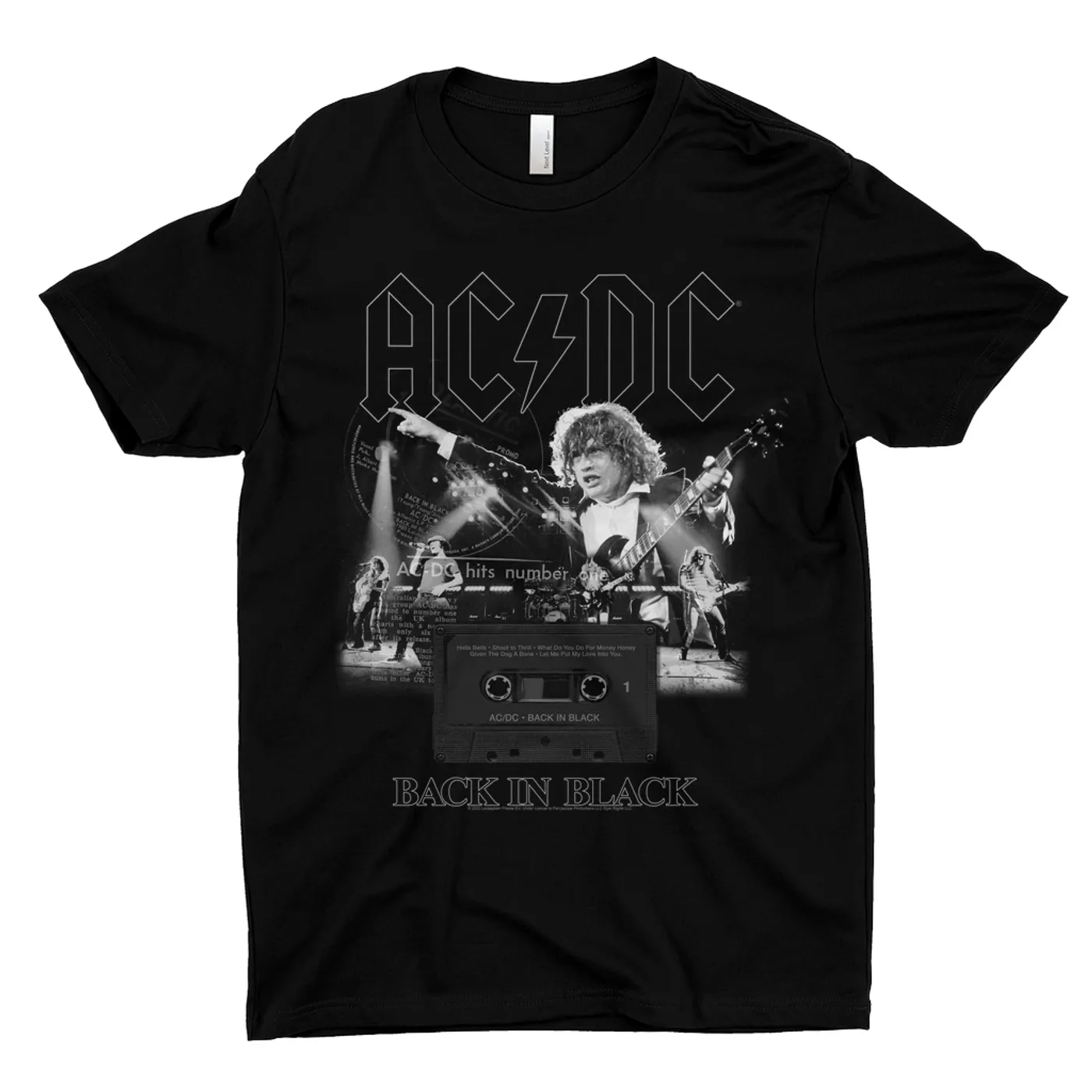 AC/DC T-Shirt | Back In Black Concert Collage ACDC Shirt