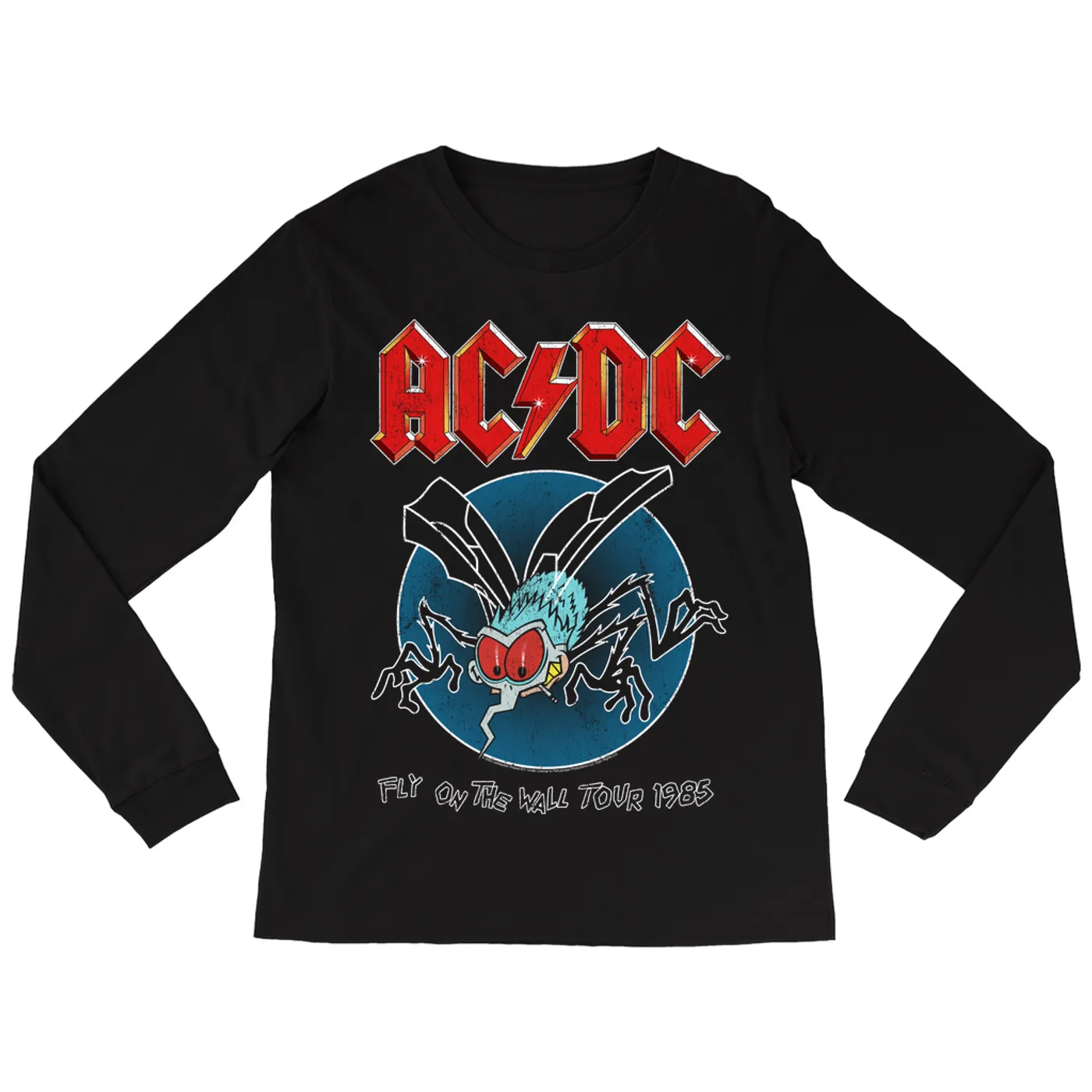 AC/DC Long Sleeve Shirt | 1985 Fly On The Wall Tour ACDC Shirt