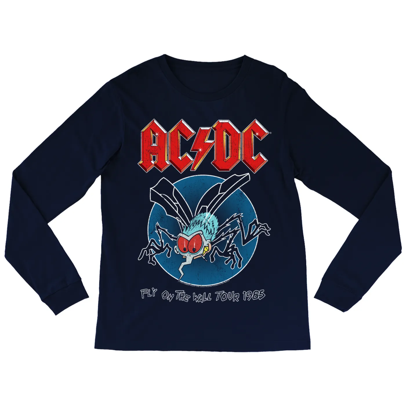 AC/DC Long Sleeve Shirt | 1985 Fly On The Wall Tour ACDC Shirt