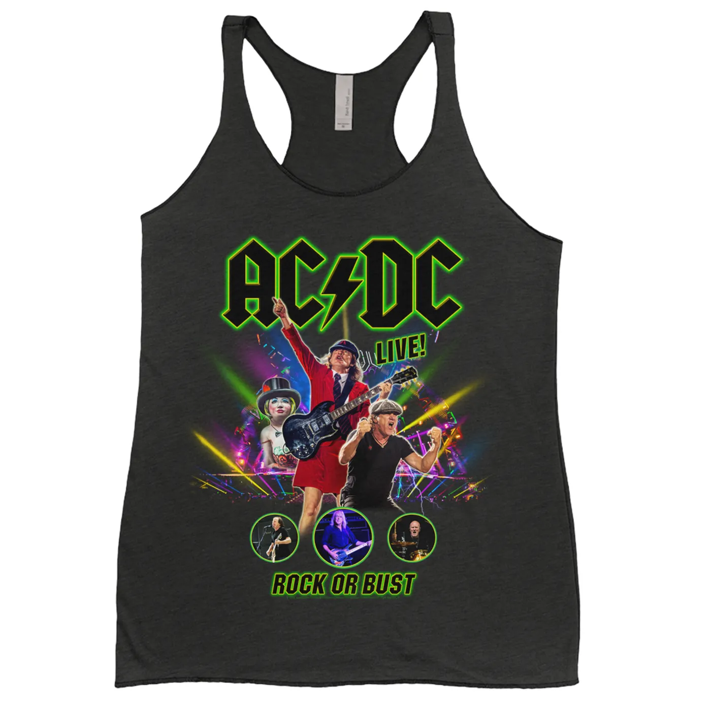 AC/DC Ladies' Tank Top | Rock Or Bust LIVE! ACDC Shirt