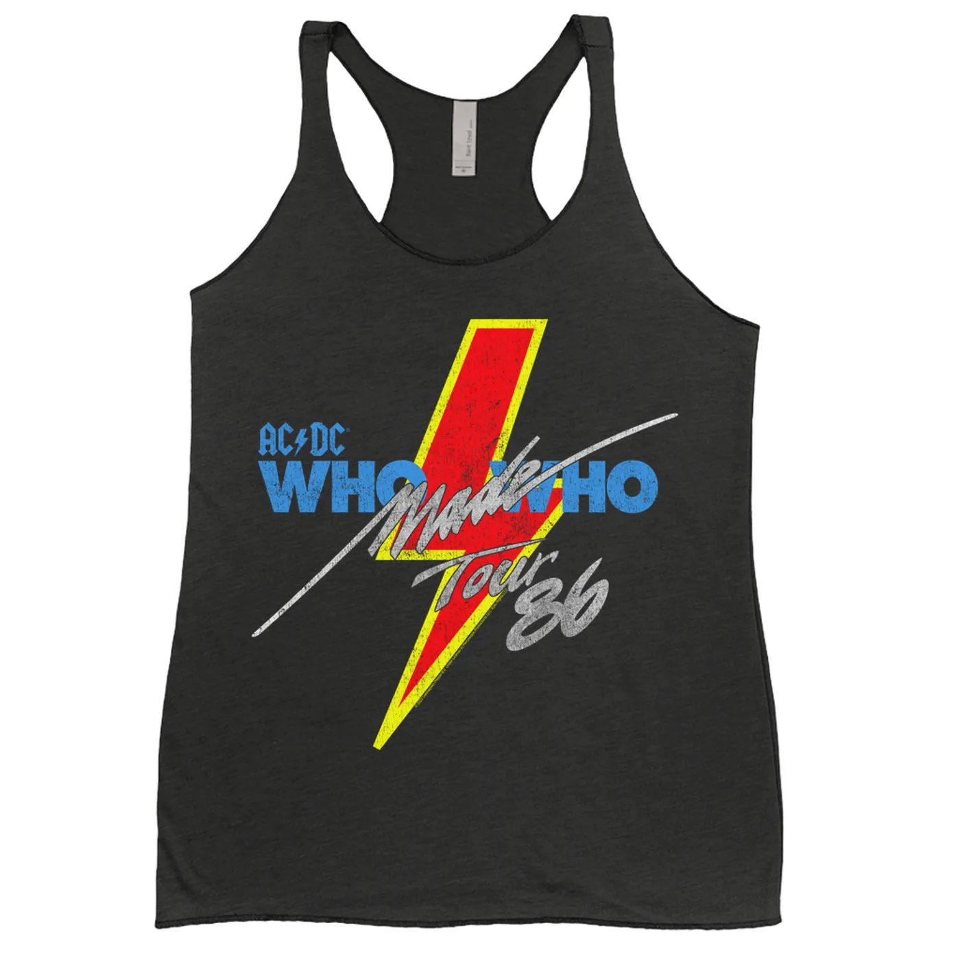 AC/DC Ladies' Tank Top | Who Made Who Tour 1986 ACDC Shirt