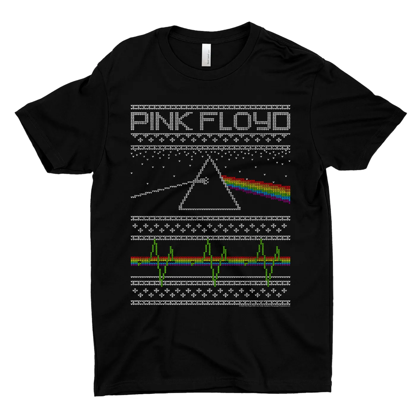 Pink Floyd T-Shirt | Dark Side Of The Moon Holiday Needlepoint Pink Floyd Shirt