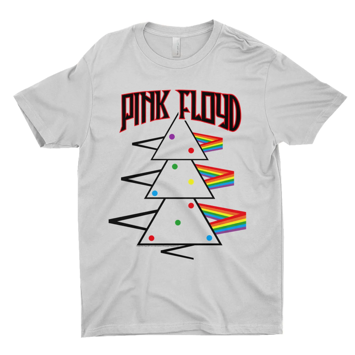 Pink Floyd T-Shirt | Distressed Dark Side Of The Moon Christmas Pink Floyd Shirt