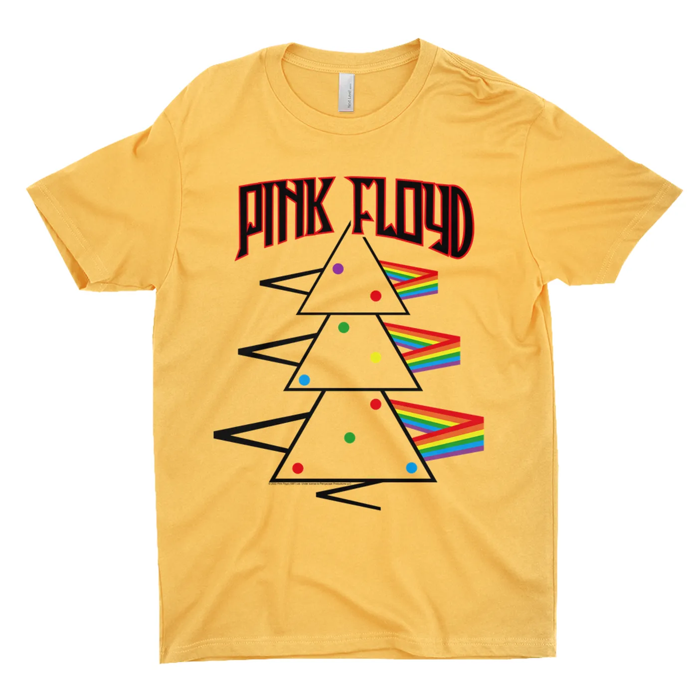 Pink Floyd T-Shirt | Distressed Dark Side Of The Moon Christmas Pink Floyd Shirt