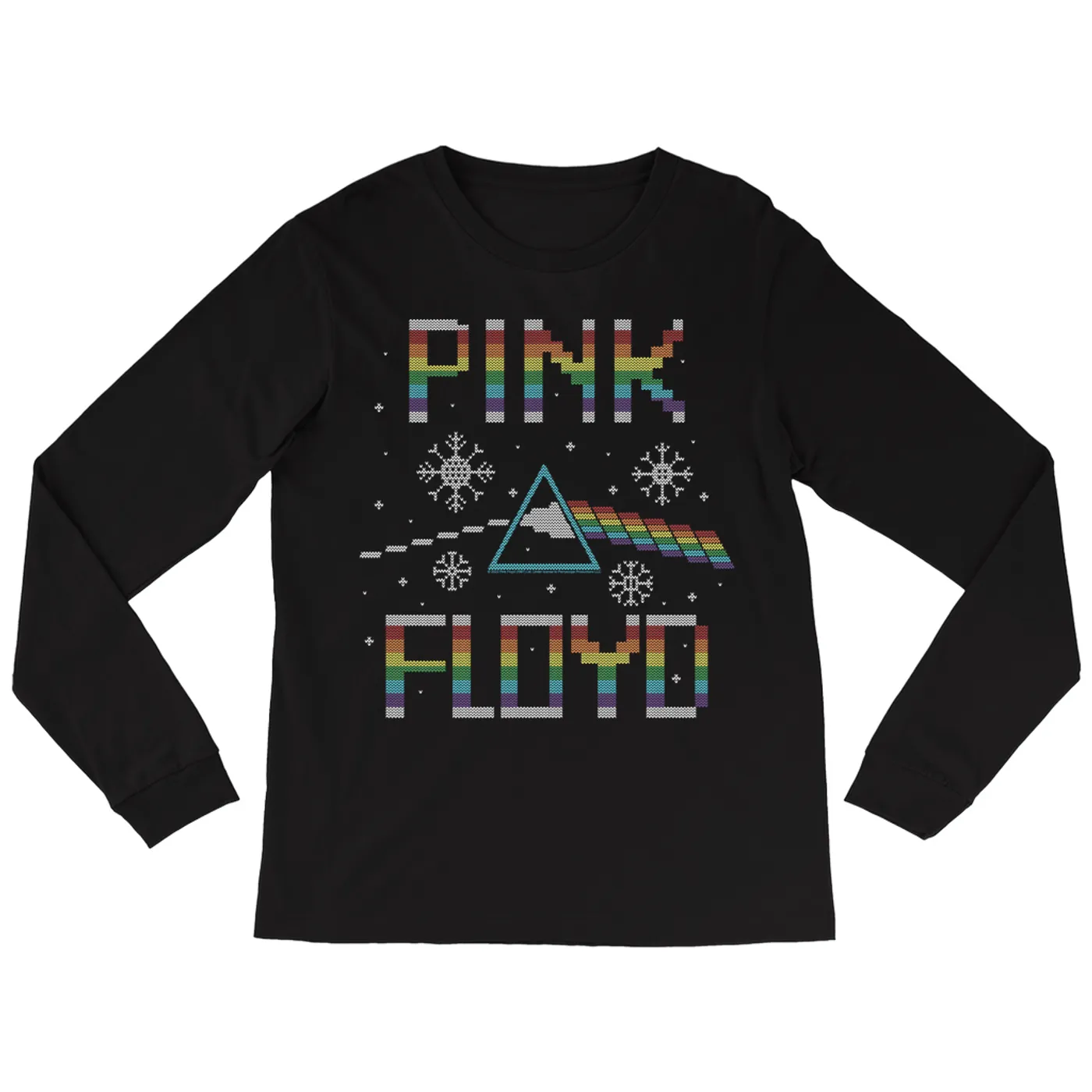 Pink Floyd Long Sleeve Shirt | Prism Needlepoint Pink Floyd Shirt
