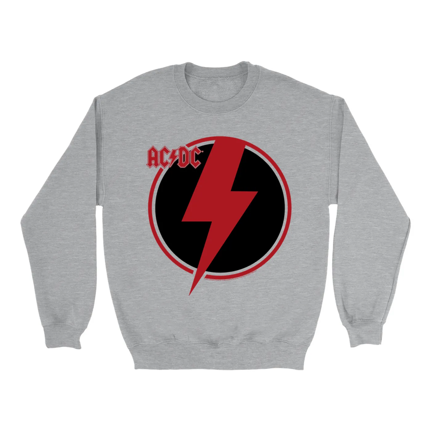 AC/DC Sweatshirt | Black Red Bolt ACDC Sweatshirt