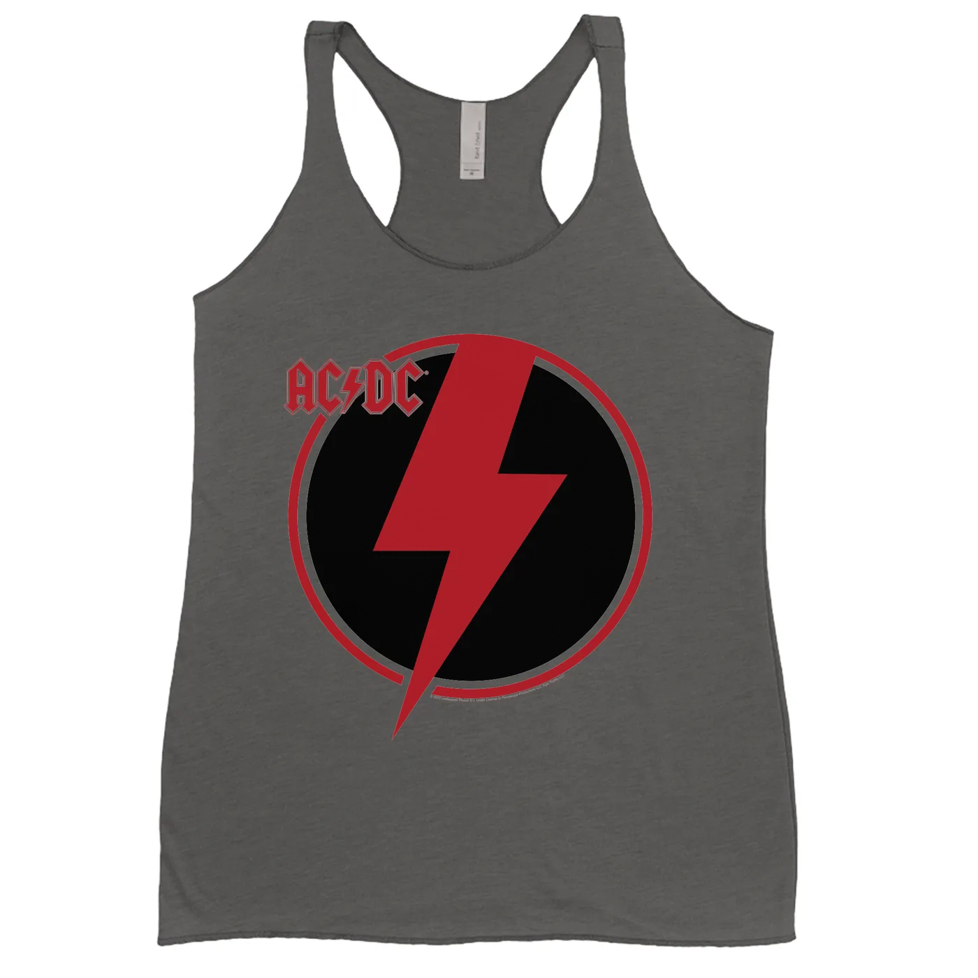 AC/DC Ladies' Tank Top | Black Red Bolt ACDC Shirt