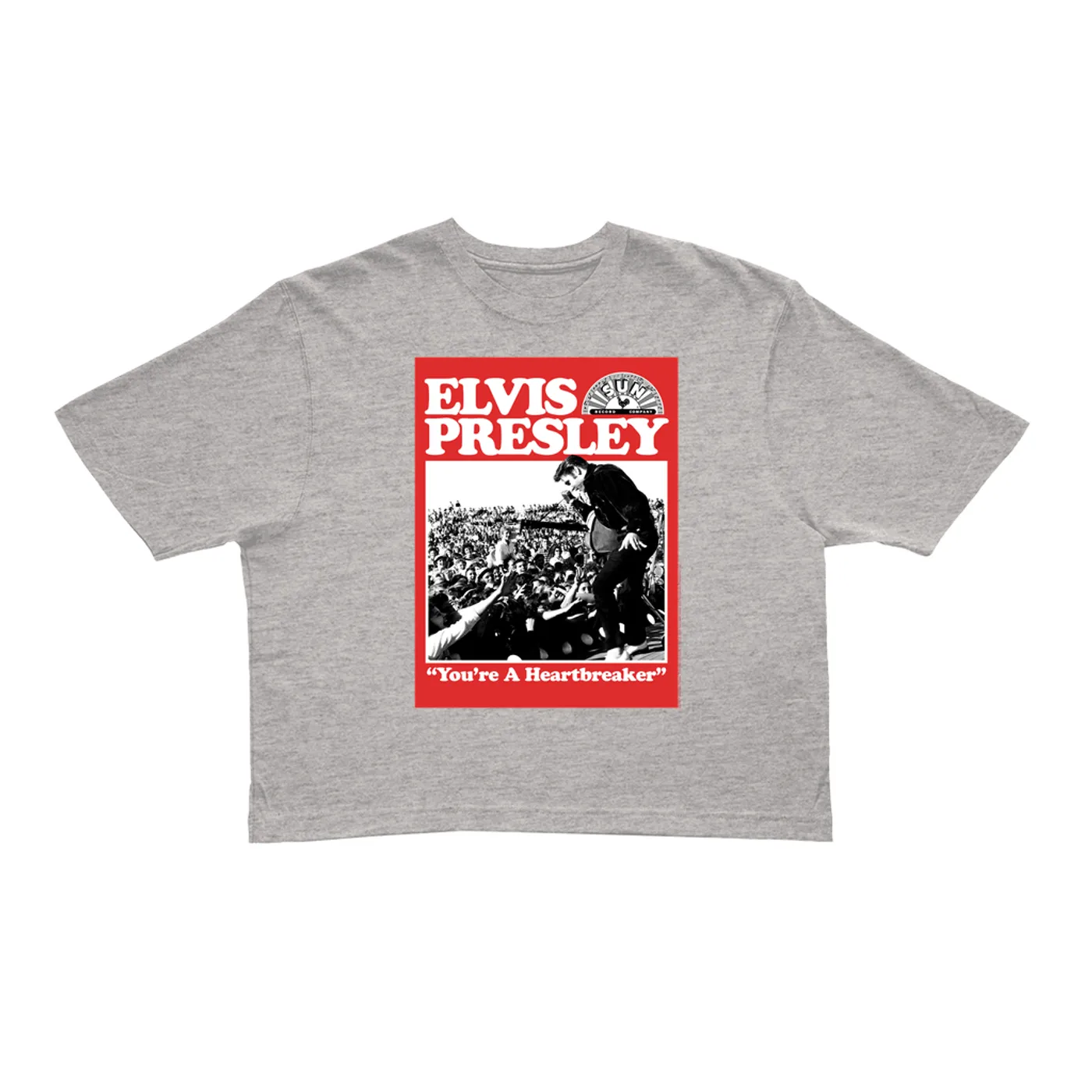 Elvis Presley Ladies' Crop Tee | You're a Heartbreaker Elvis Presley Crop T-shirt
