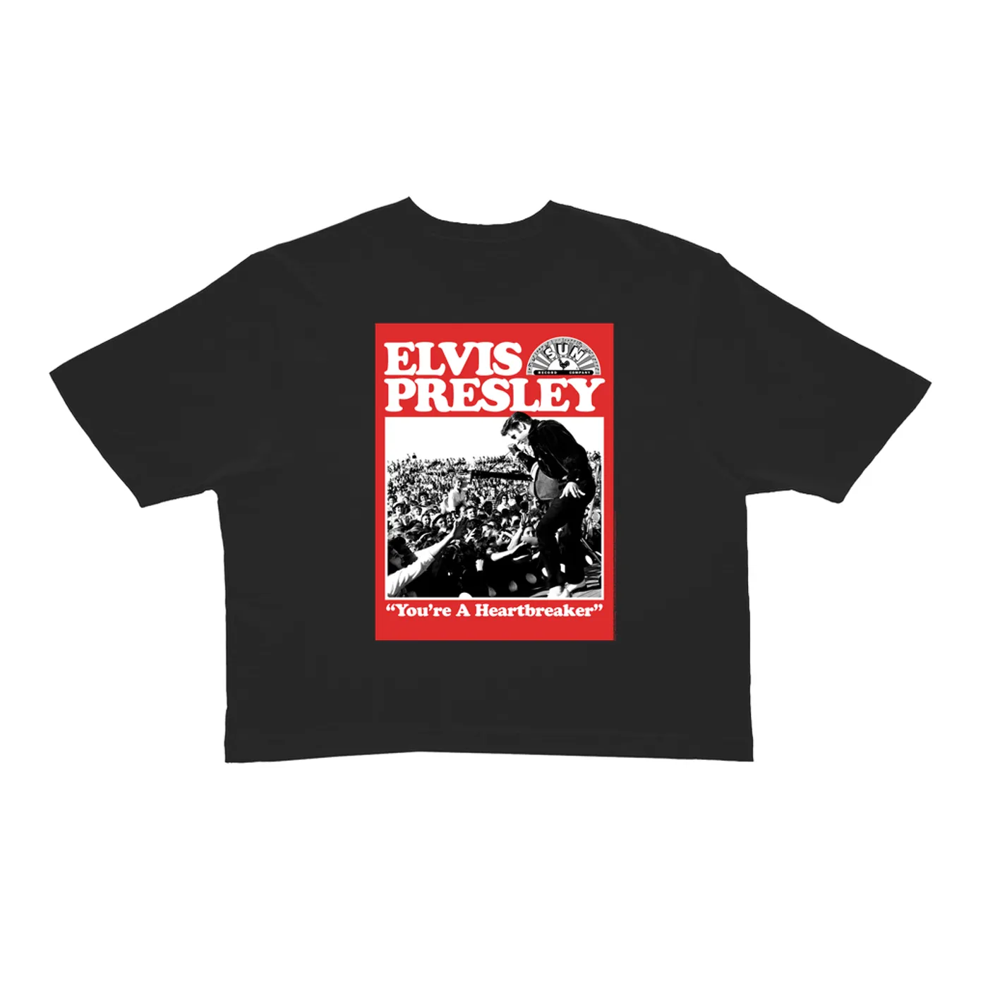Elvis Presley Ladies' Crop Tee | You're a Heartbreaker Elvis Presley Crop T-shirt