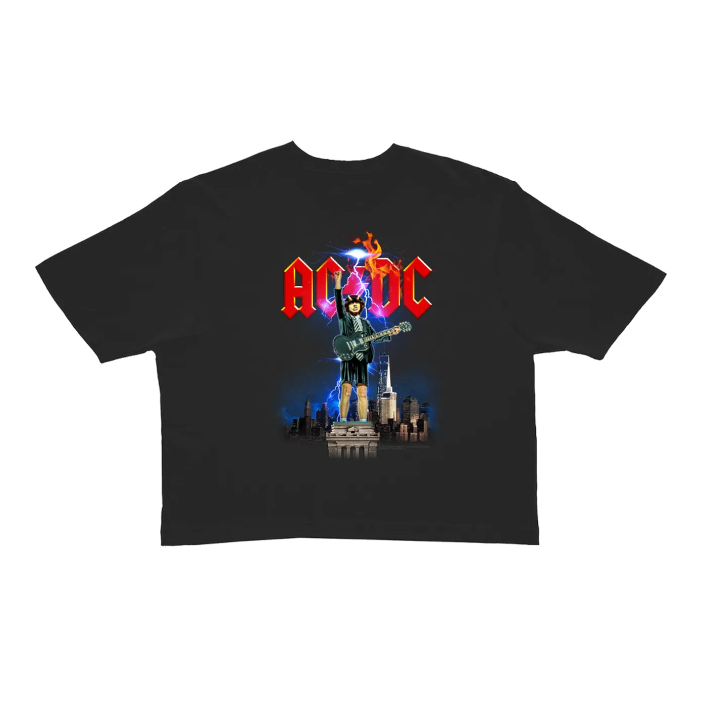 AC/DC Ladies' Crop Tee | Taking On NYC ACDC Crop T-shirt