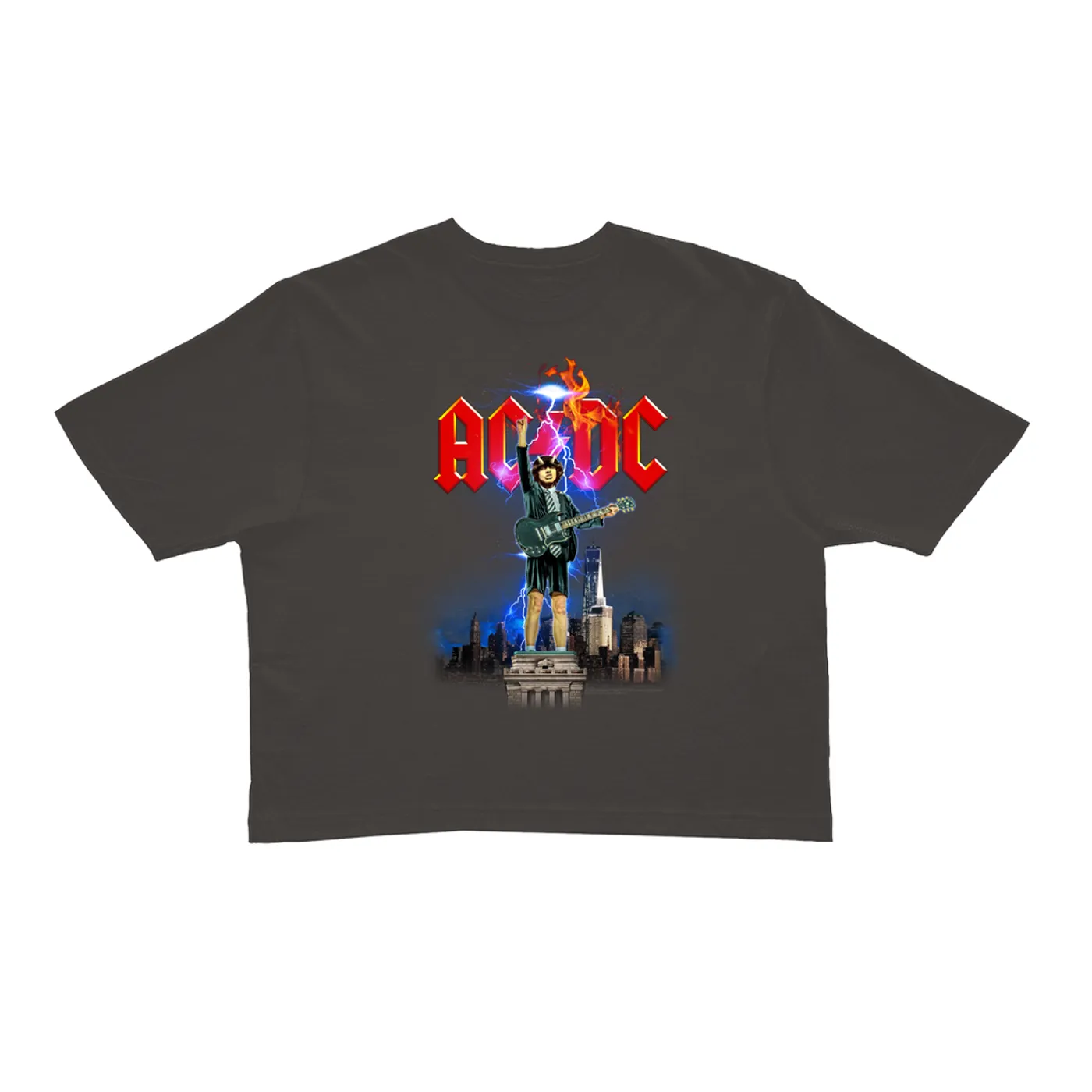 AC/DC Ladies' Crop Tee | Taking On NYC ACDC Crop T-shirt