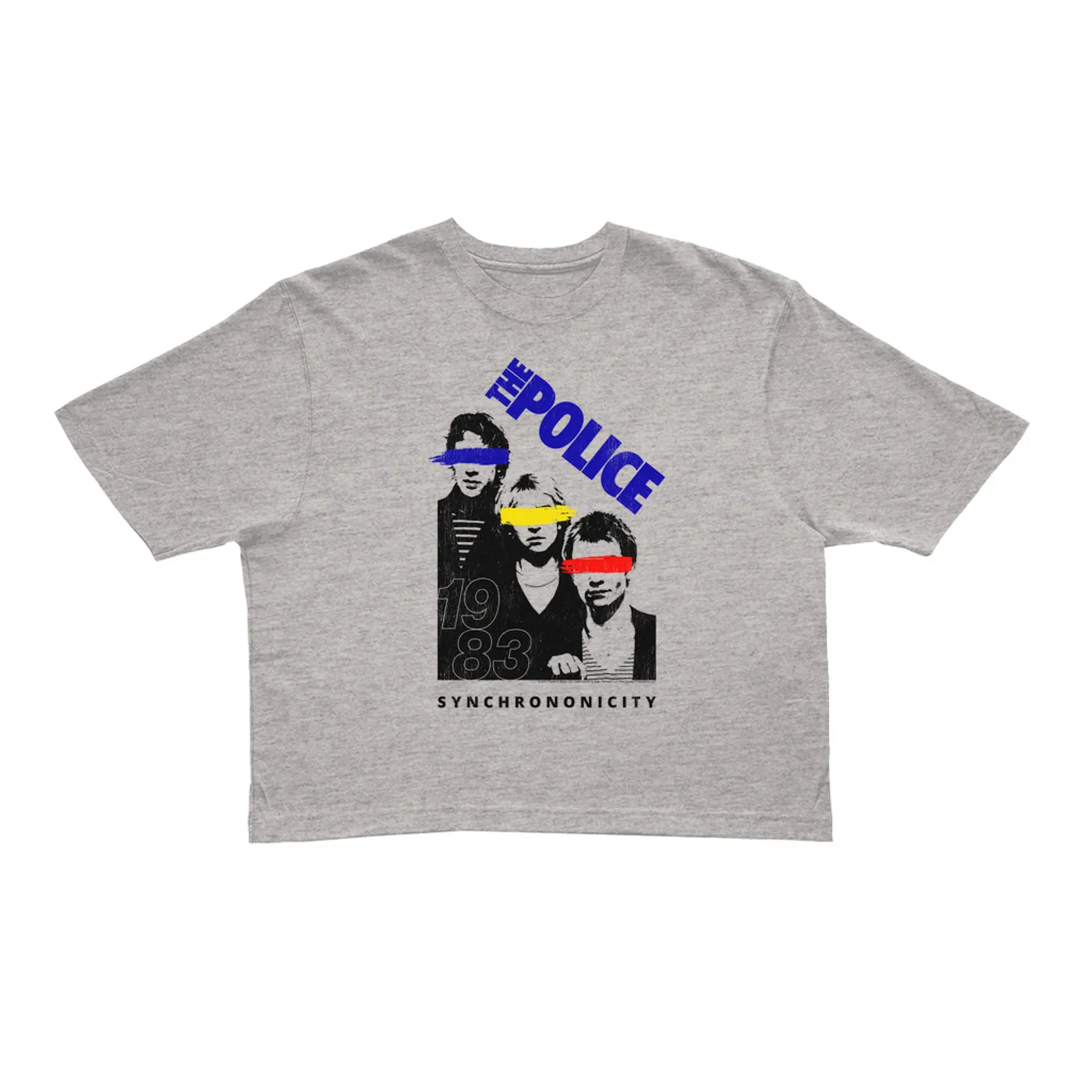 The Police Ladies' Crop Tee | The Trio 1983 Concert (Merchbar Exclusive) The Police Crop T-shirt