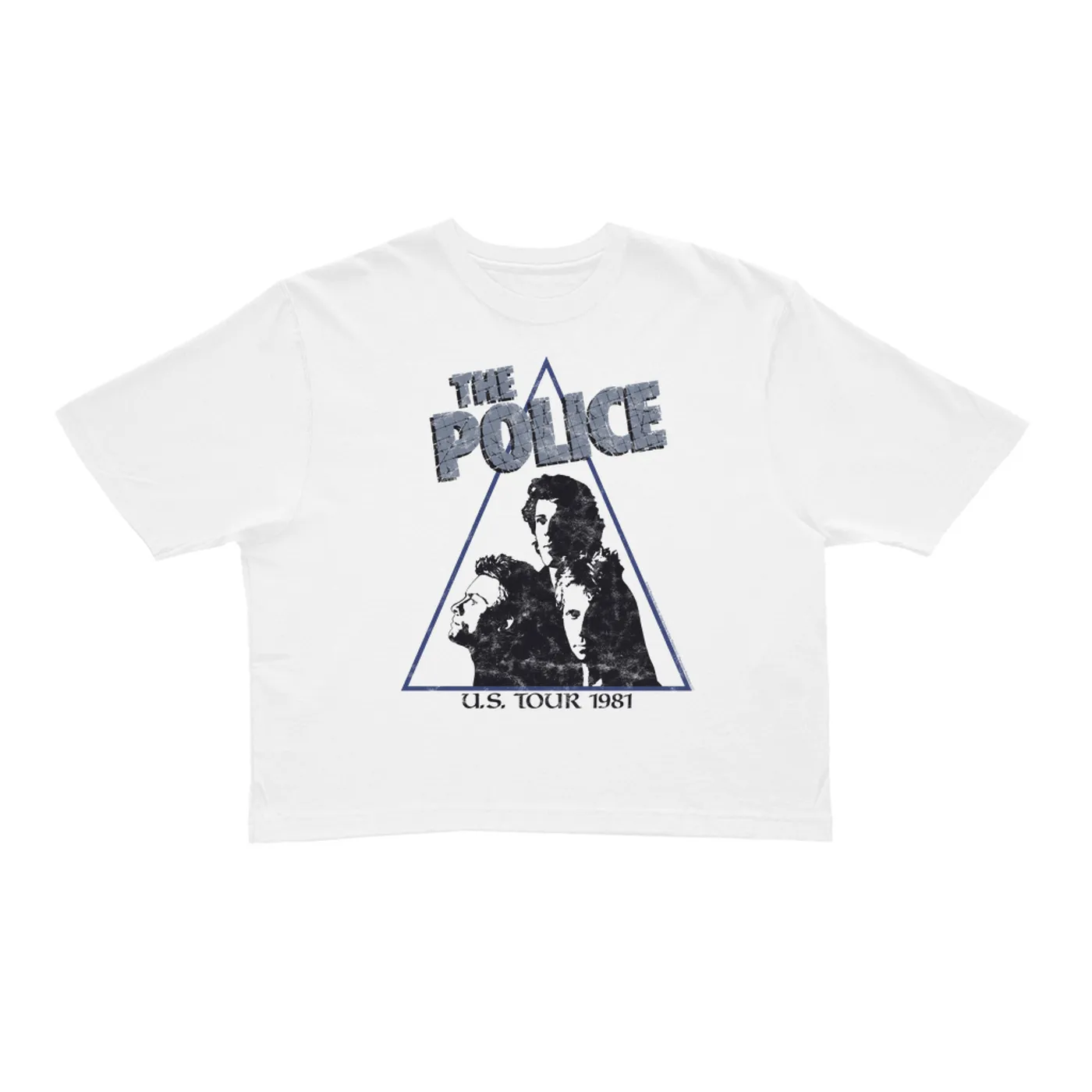 The Police Ladies' Crop Tee | Zenyatta Mondatta 1981 U.S. Tour (Merchbar Exclusive) The Police Crop T-shirt