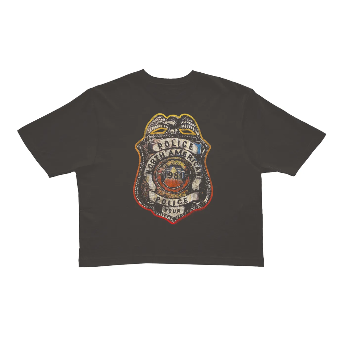 The Police Ladies' Crop Tee | North American Tour Police Badge (Merchbar Exclusive) The Police Crop T-shirt