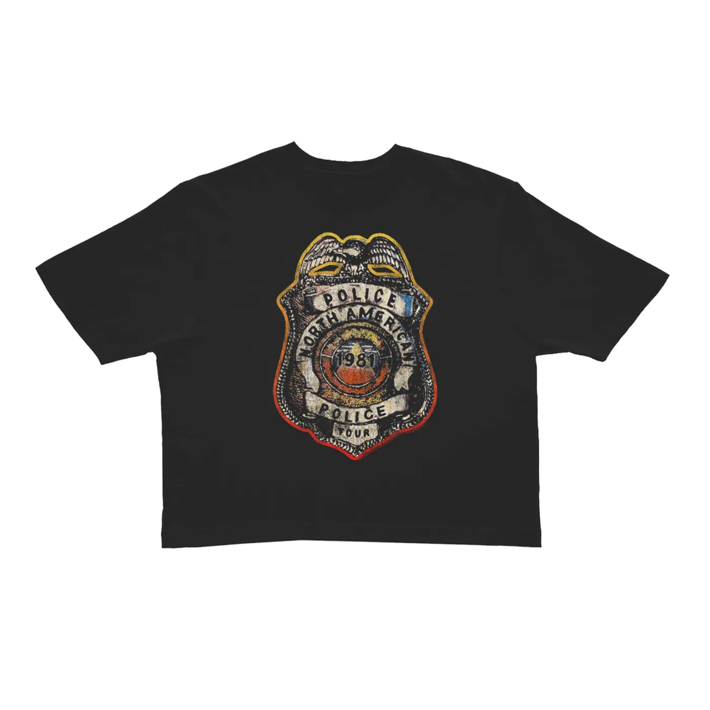 The Police Ladies' Crop Tee | North American Tour Police Badge (Merchbar Exclusive) The Police Crop T-shirt