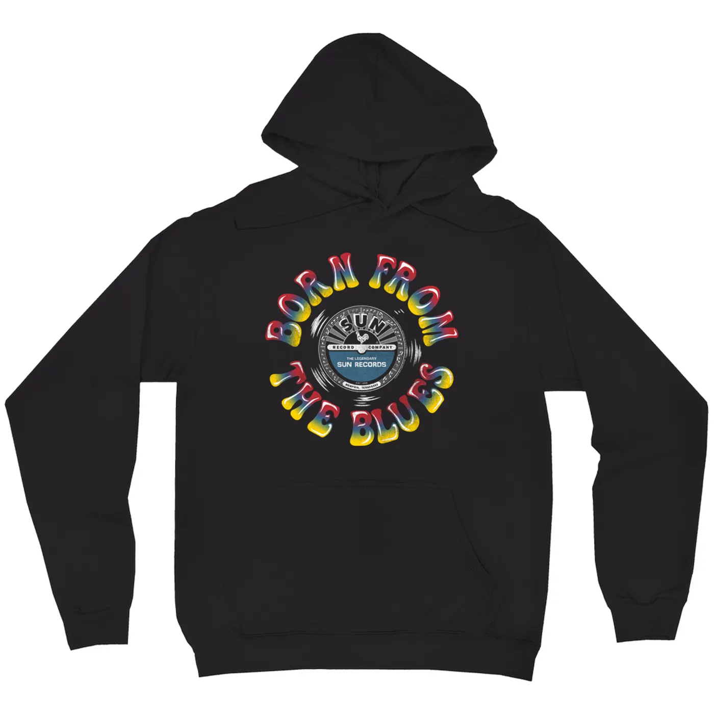 Sun Records Hoodie | Retro Record Where Blues Was Born Sun Records Hoodie