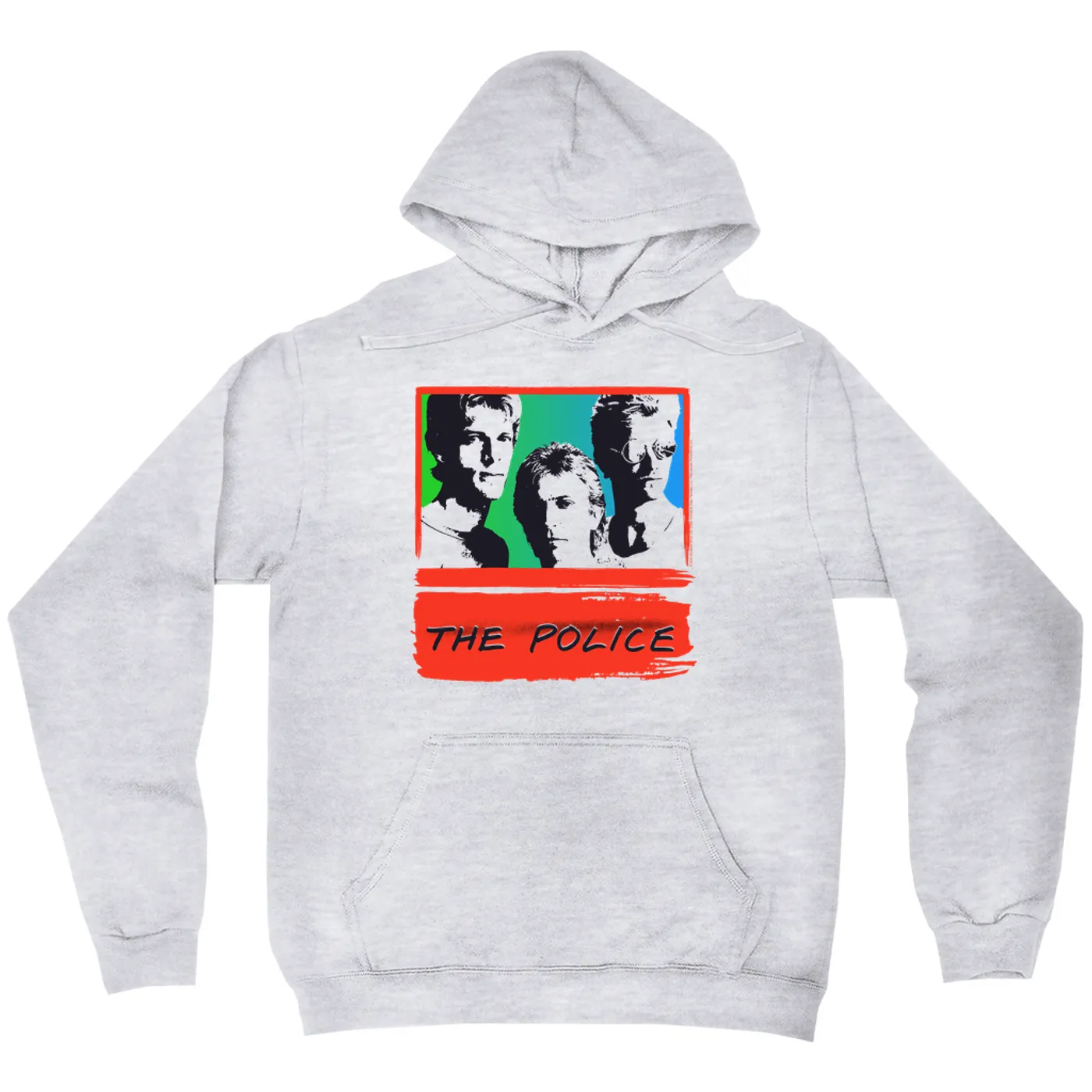 The Police Hoodie | Red Rainbow Ombre Synchronicity The Police Hoodie