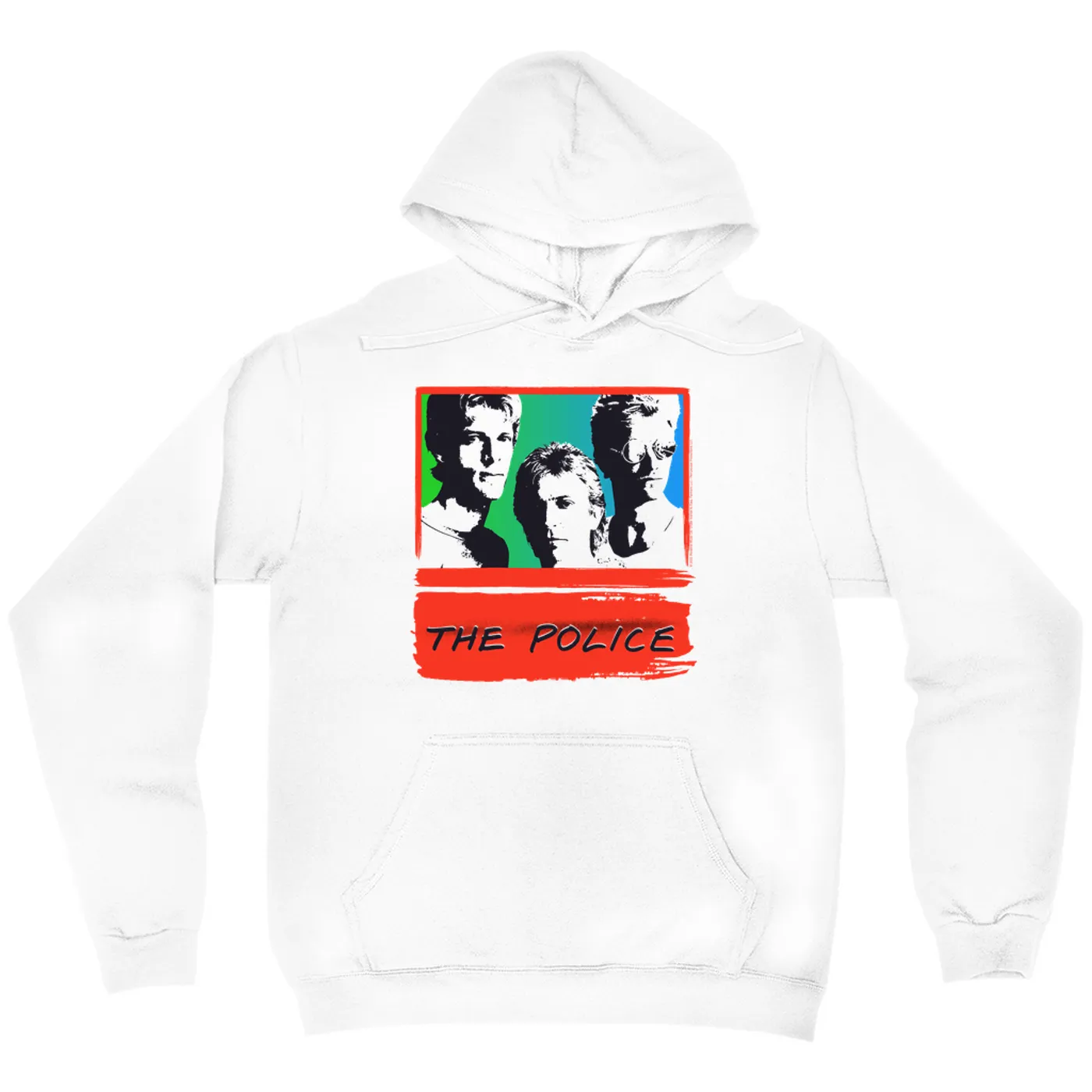 The Police Hoodie | Red Rainbow Ombre Synchronicity The Police Hoodie