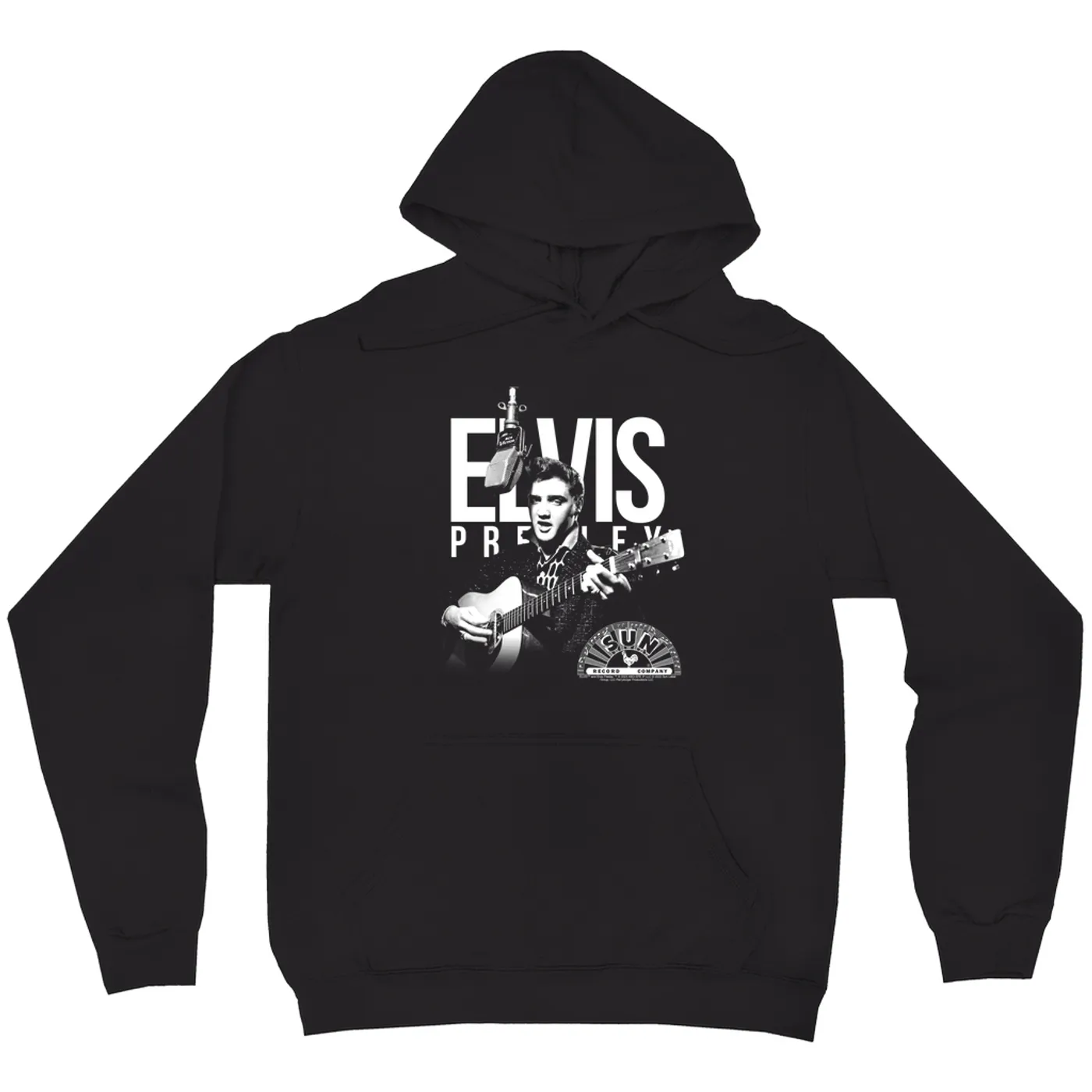 Elvis Presley Hoodie | Performing In White With Logo Elvis Presley Hoodie