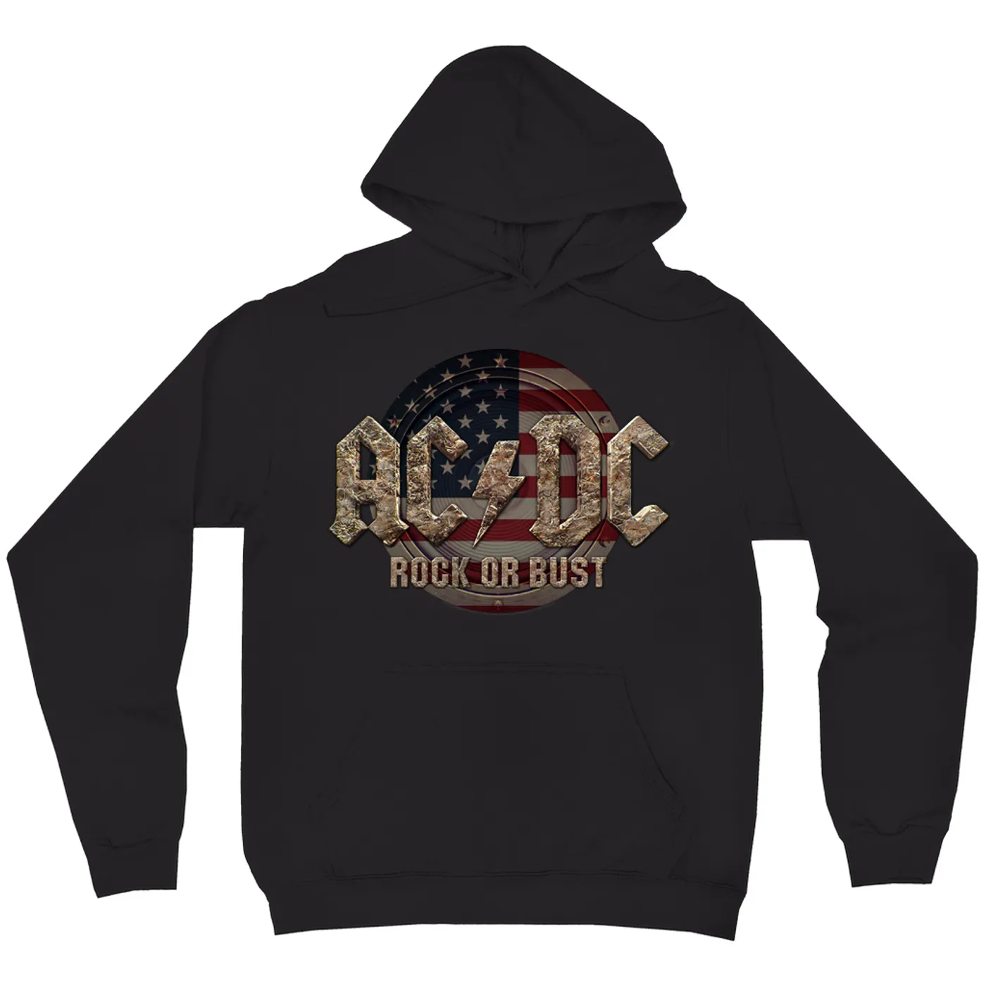 AC/DC Hoodie | Rock Or Bust USA Flag ACDC Hoodie