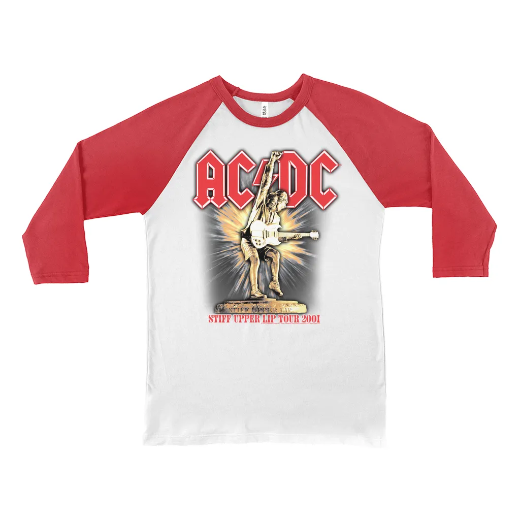 3/4 Sleeve Baseball Tee | Angus Guitar Rock N' Roll Starburst (Equineop Exclusive) Shirt