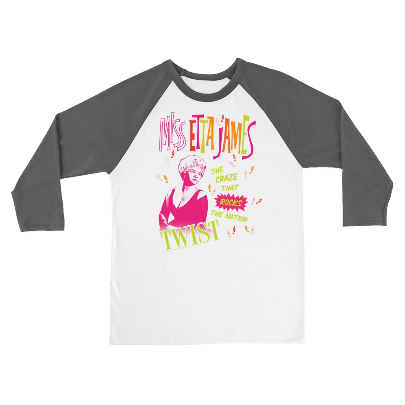 Etta James 3/4 Sleeve Baseball Tee | Miss Etta James Twist Etta James Shirt