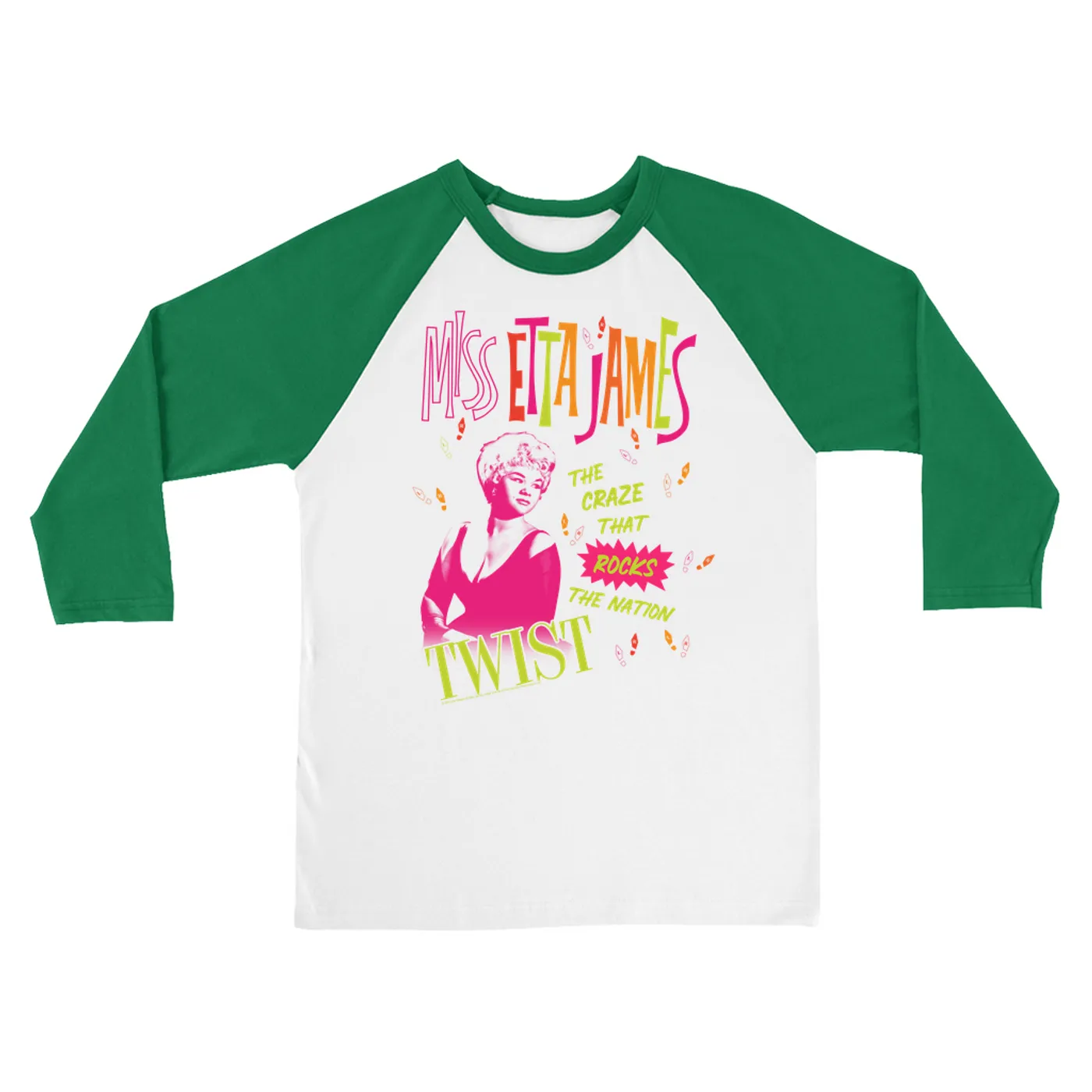 Etta James 3/4 Sleeve Baseball Tee | Miss Etta James Twist Etta James Shirt