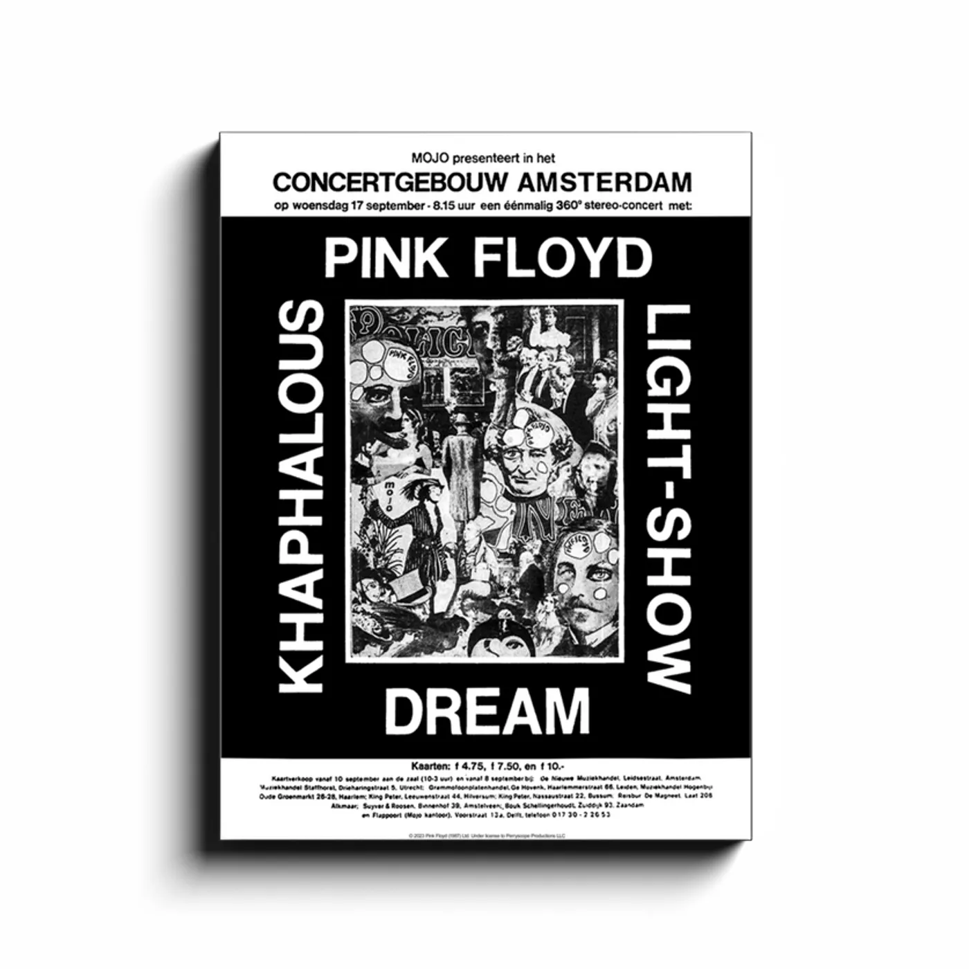 Pink Floyd Wall Art | Gebouw Amsterdam Concert Pink Floyd Canvas Wrap